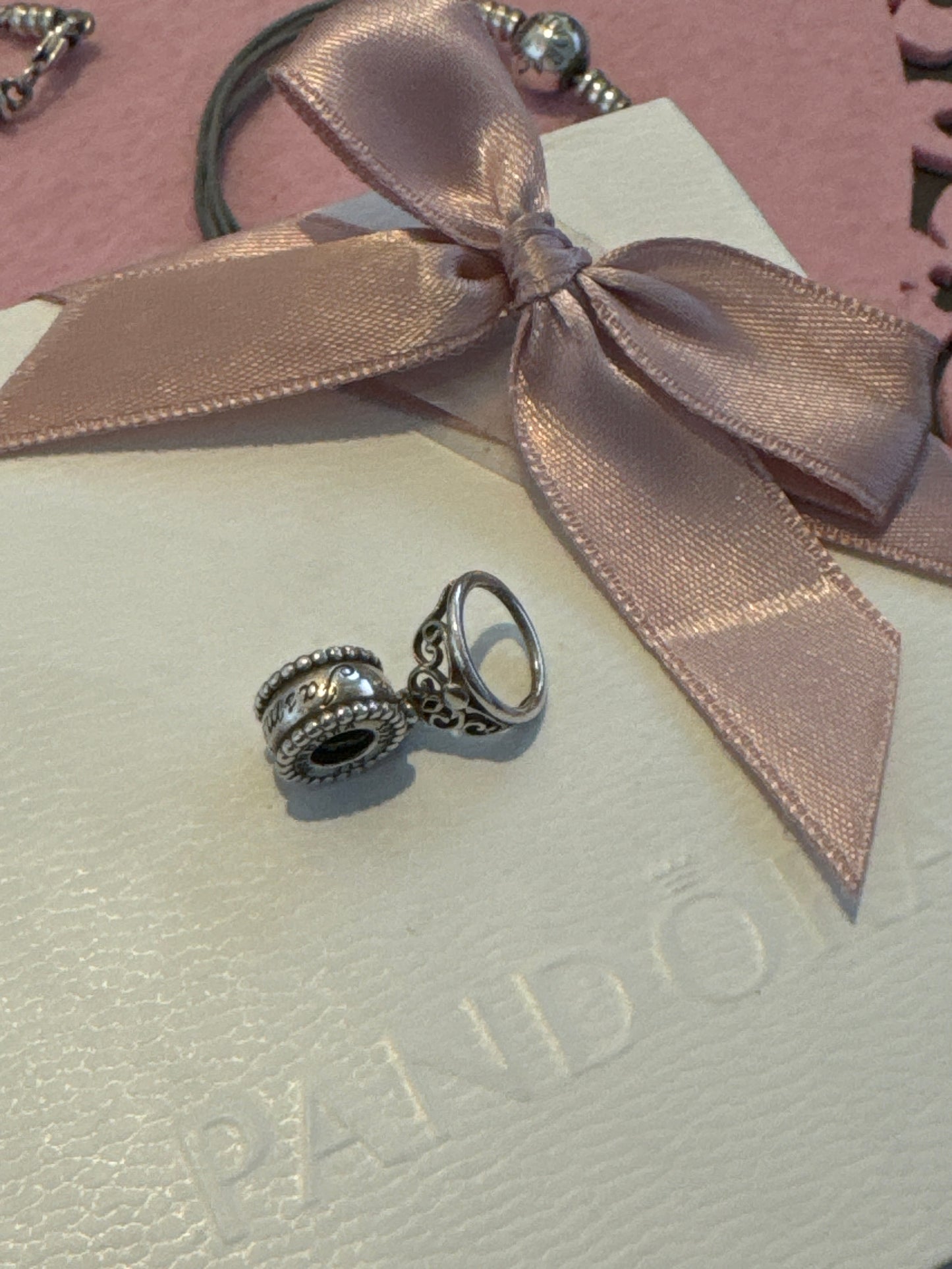 Genuine Pandora Jasmine Crown Tiara Disney Princess Dangle