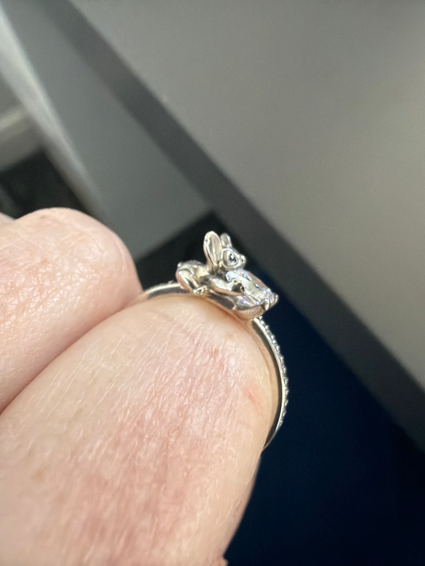 Genuine Pandora Disney Stitch CZ Ring Ohana 58