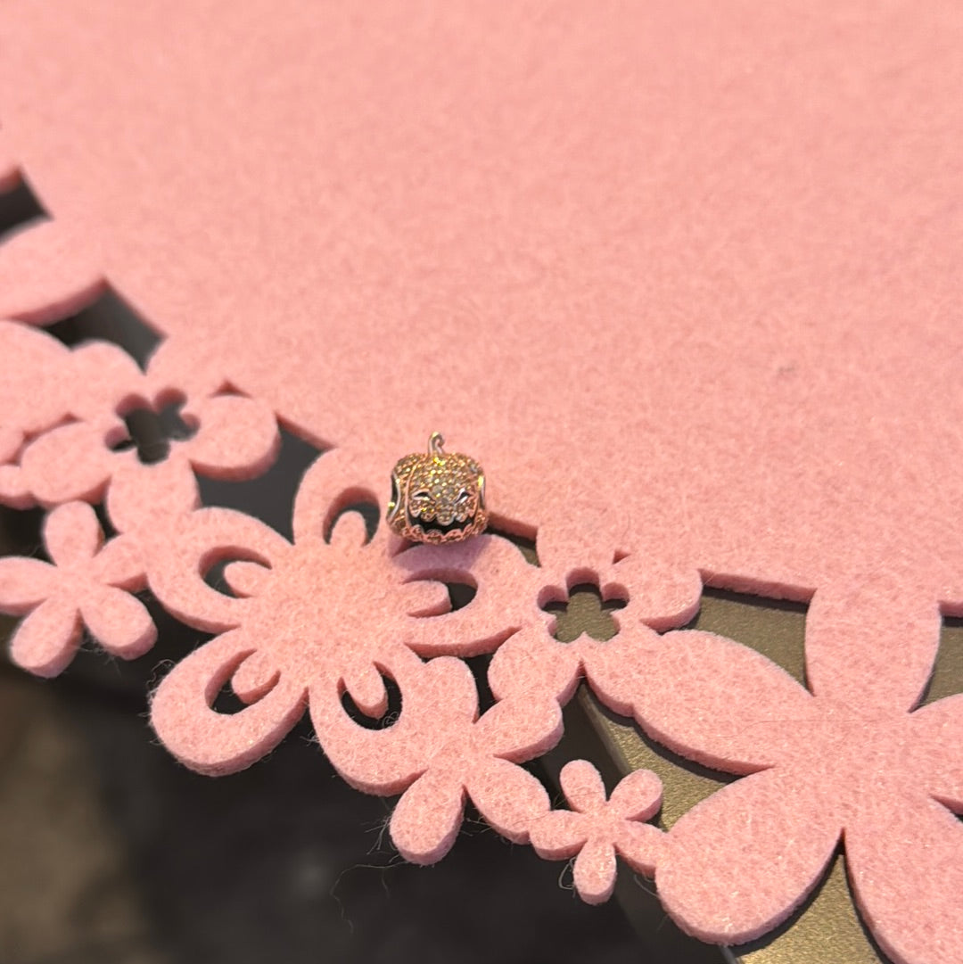 Genuine Gnoce Pave Pumpkin Charm