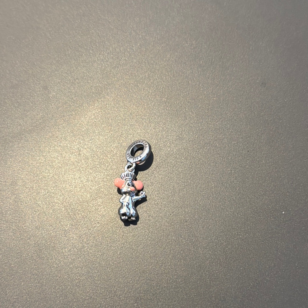 Genuine Pandora Disney Remy Ratatouille Dangle Mouse Charm