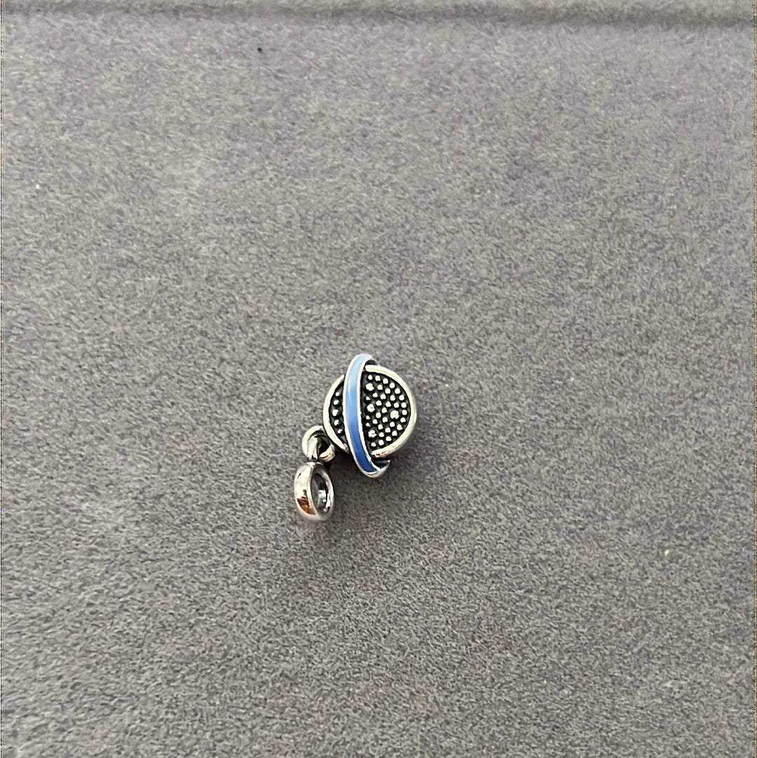 Genuine Pandora Me Essence Pave Blue Planet Charm