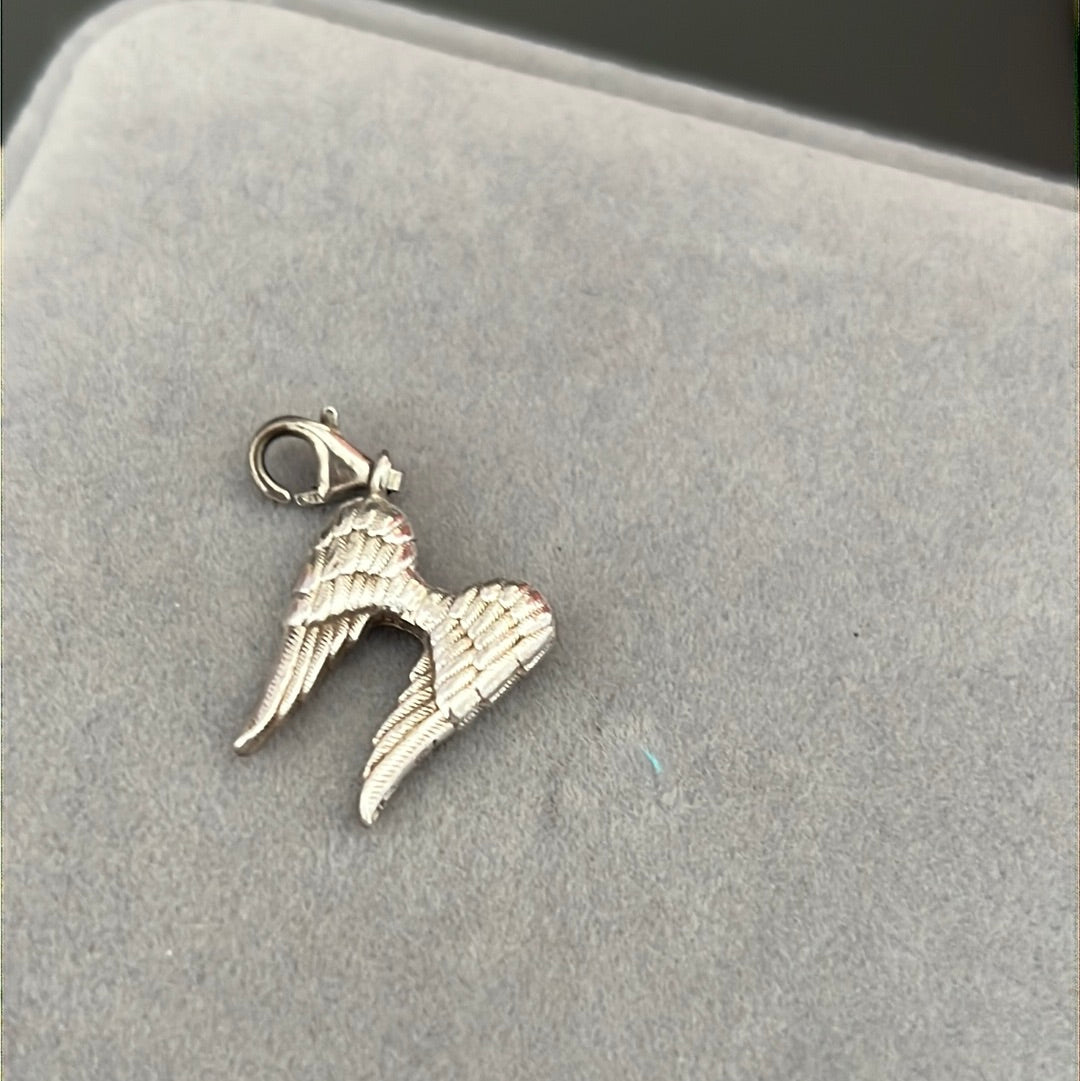 Genuine Thomas Sabo Sterling Silver Feather Angel Wing Clip Charm