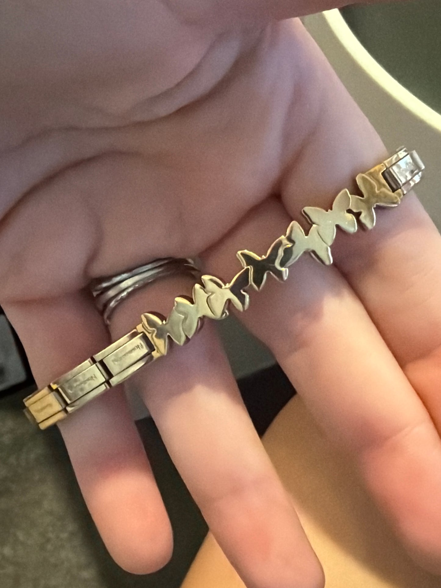 Genuine Nomination Shine Gold Butterfly Bracelet 18cm