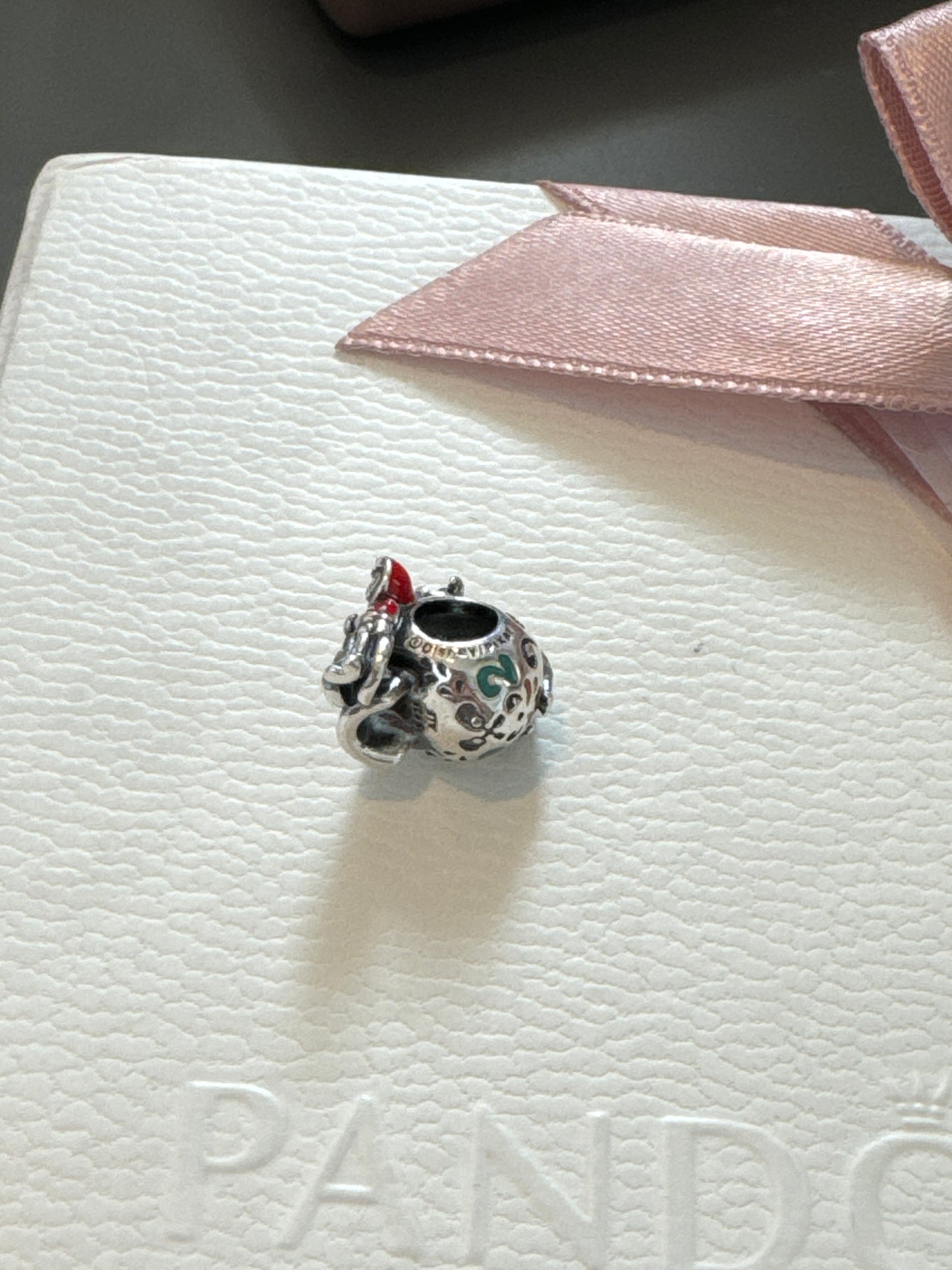 Genuine Pandora Disney Pixar Coco Miguel & Dante Skull Glow-in-the-dark Charm