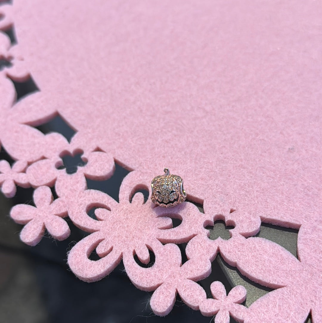 Genuine Gnoce Pave Pumpkin Charm