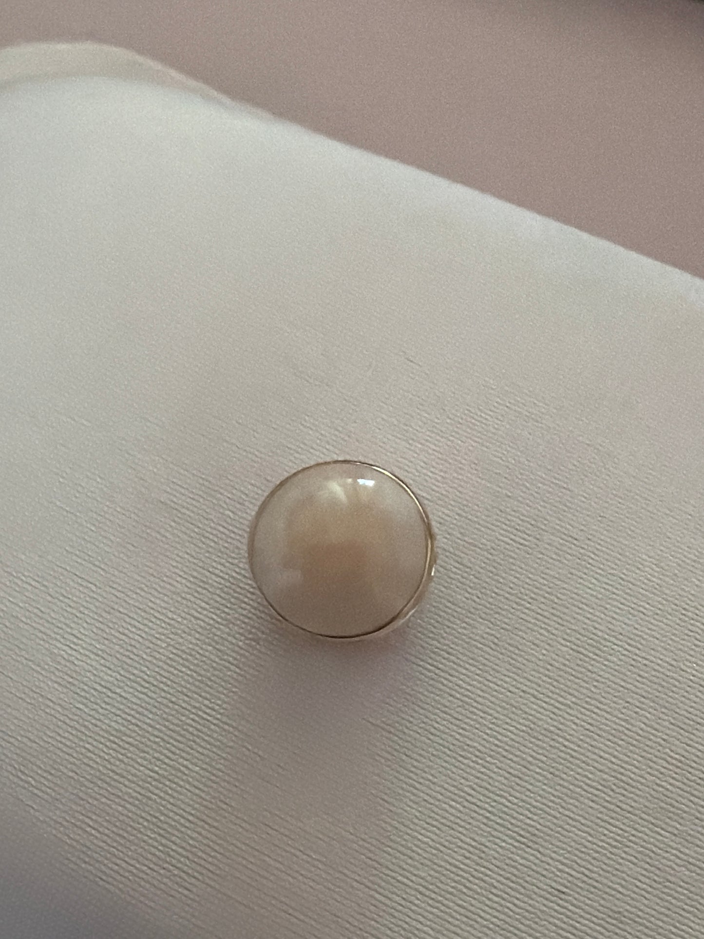 Genuine Pandora Rose Gold Beautiful Pink Enamel Pave Oval Charm