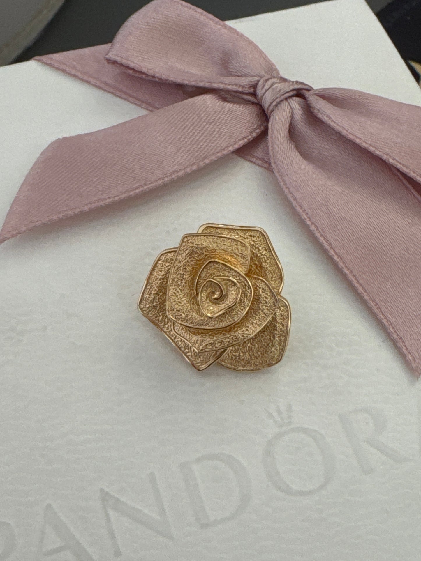 Genuine Pandora Shine Gold Plated Oversized Rose Charm