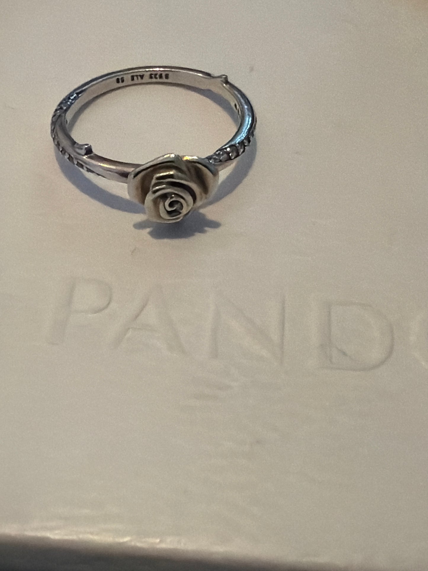 Genuine Pandora Rose in Bloom Ring Pave 58
