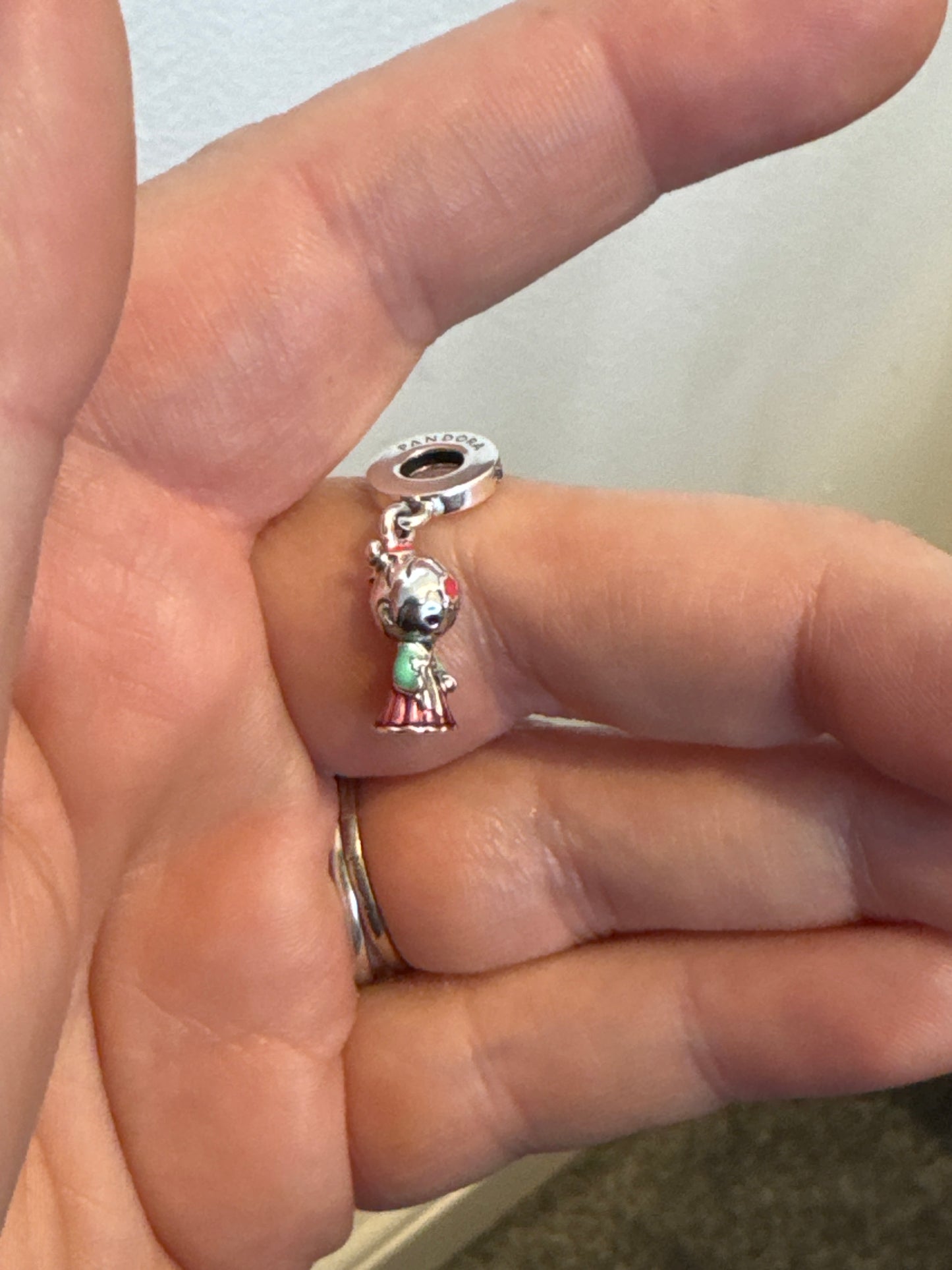 Genuine Pandora Enamel Korean Doll Hanbok Dangle Charm