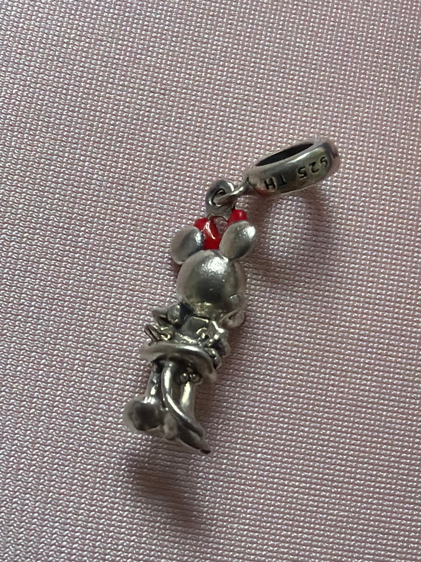 Genuine Chamilia Disney Minnie Mouse Enamel Dangle Charm
