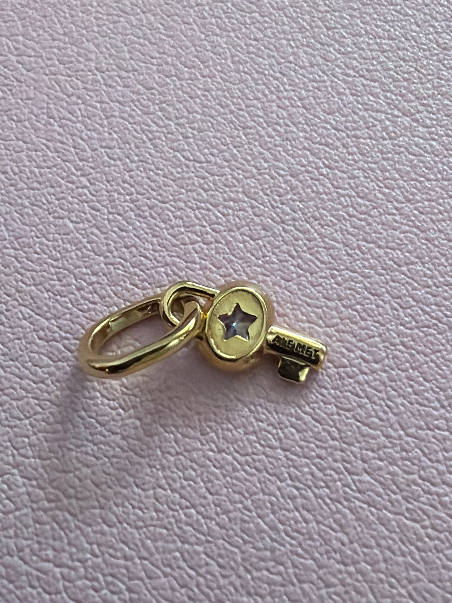 Genuine Pandora Me Micro Key CZ Shine Gold Dangle Charm