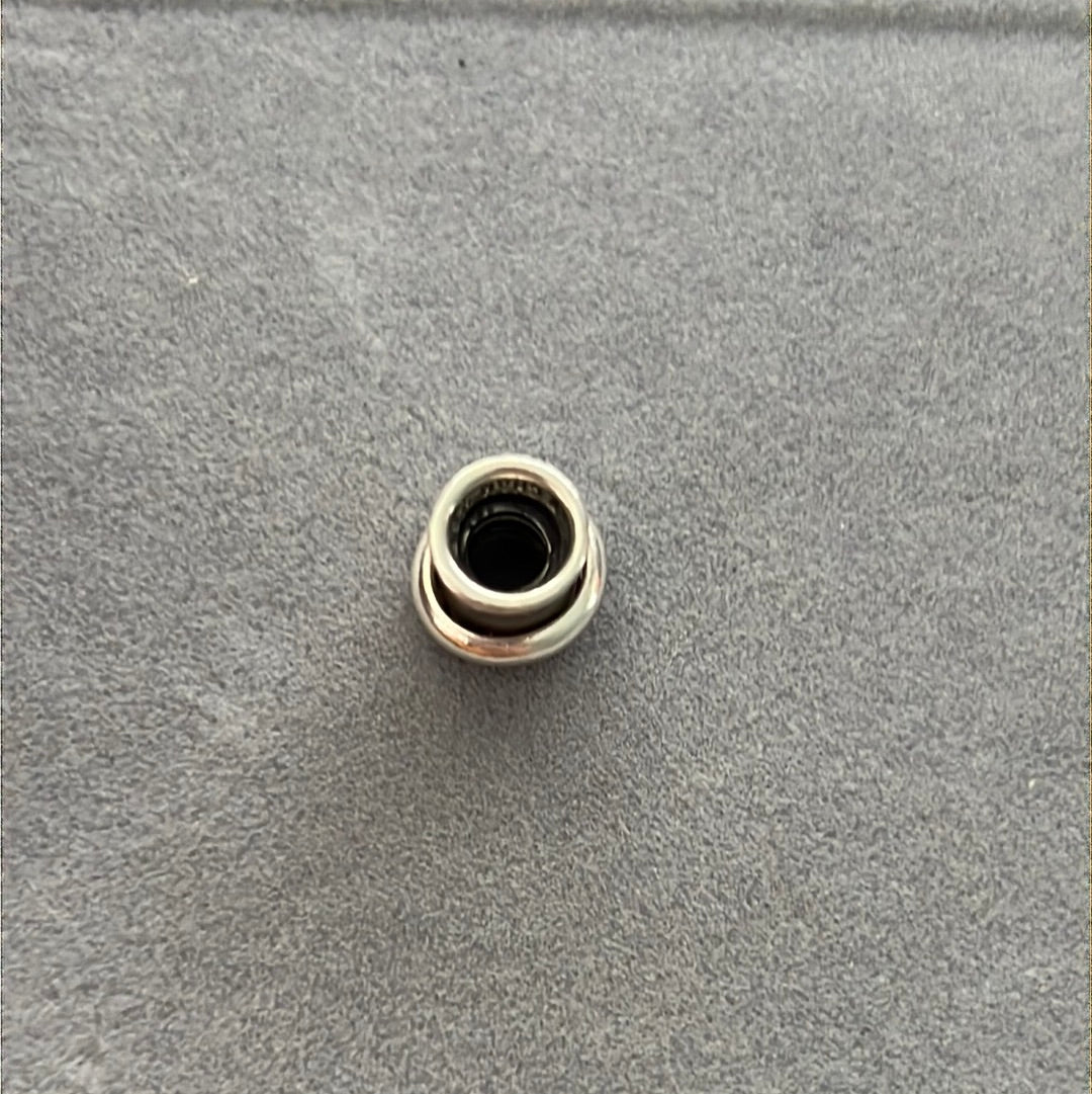 Genuine Chamilia Pink CZ Charm With Loop