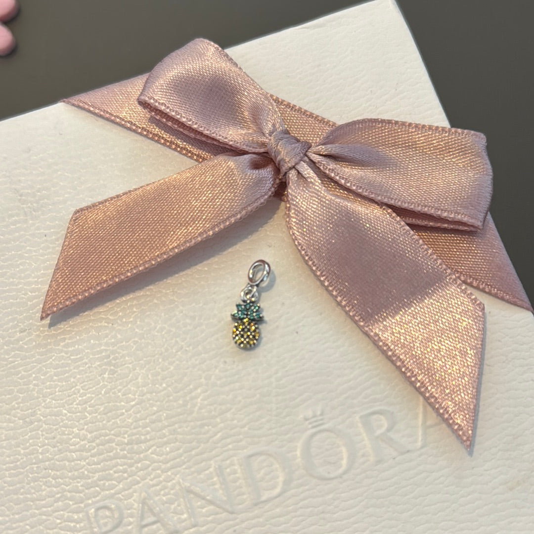 Genuine Pandora Essence Me Dangle Tiny Pave Pineapple Charm