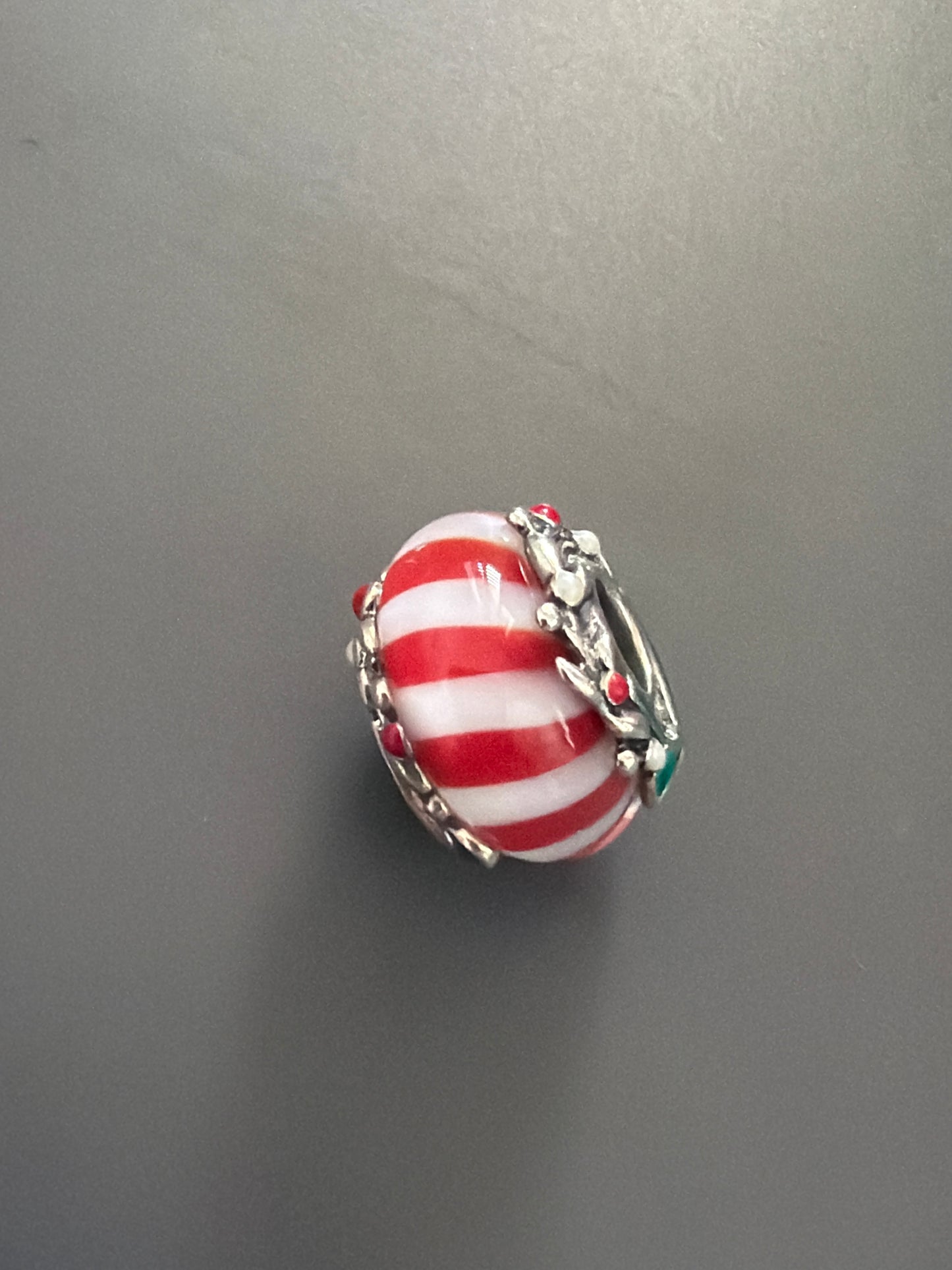 Genuine Pandora Mistletoe Christmas Berry Holly Leaves Murano New Style