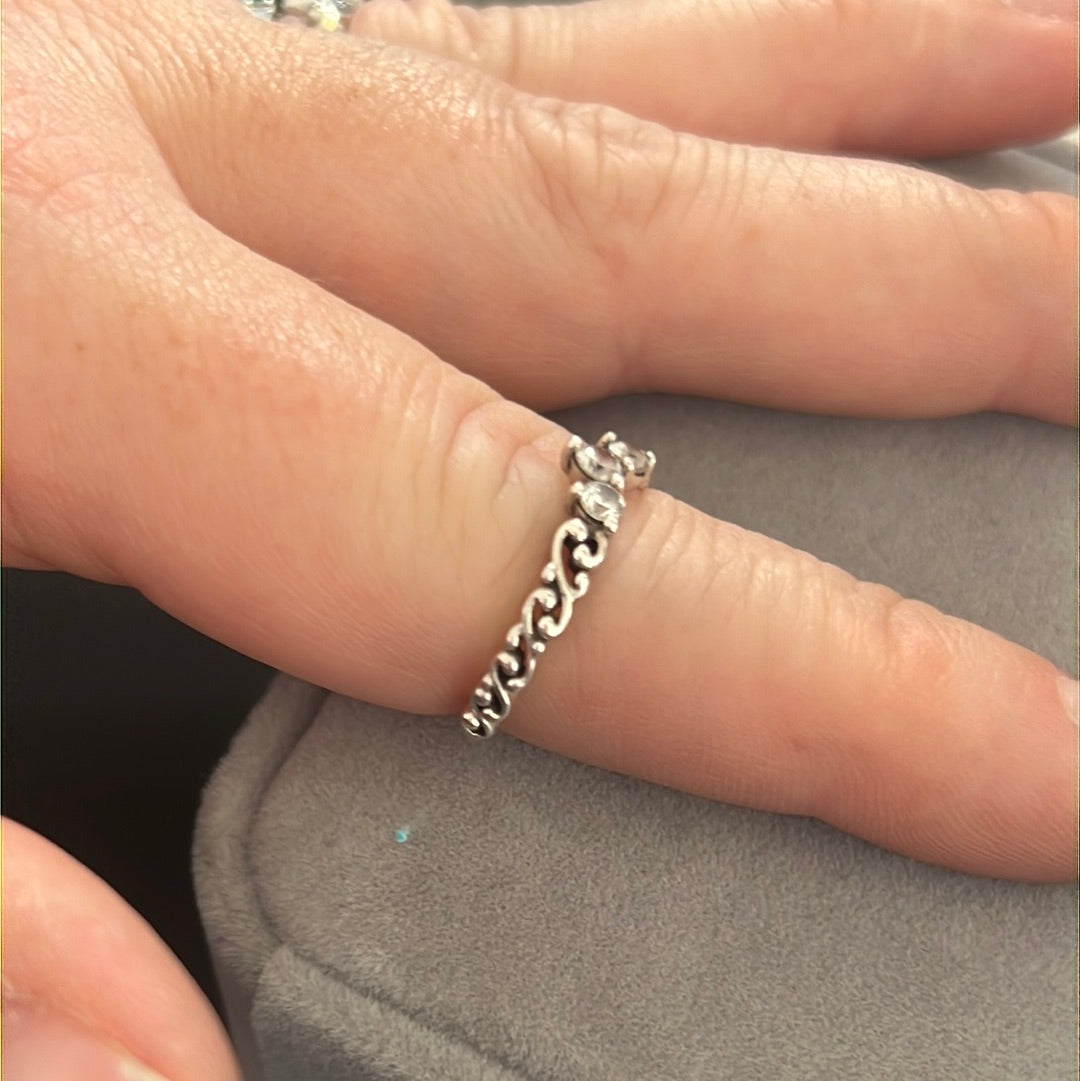 Genuine Pandora Regal Swirl Tiara Ring Size 60 Choose Metal