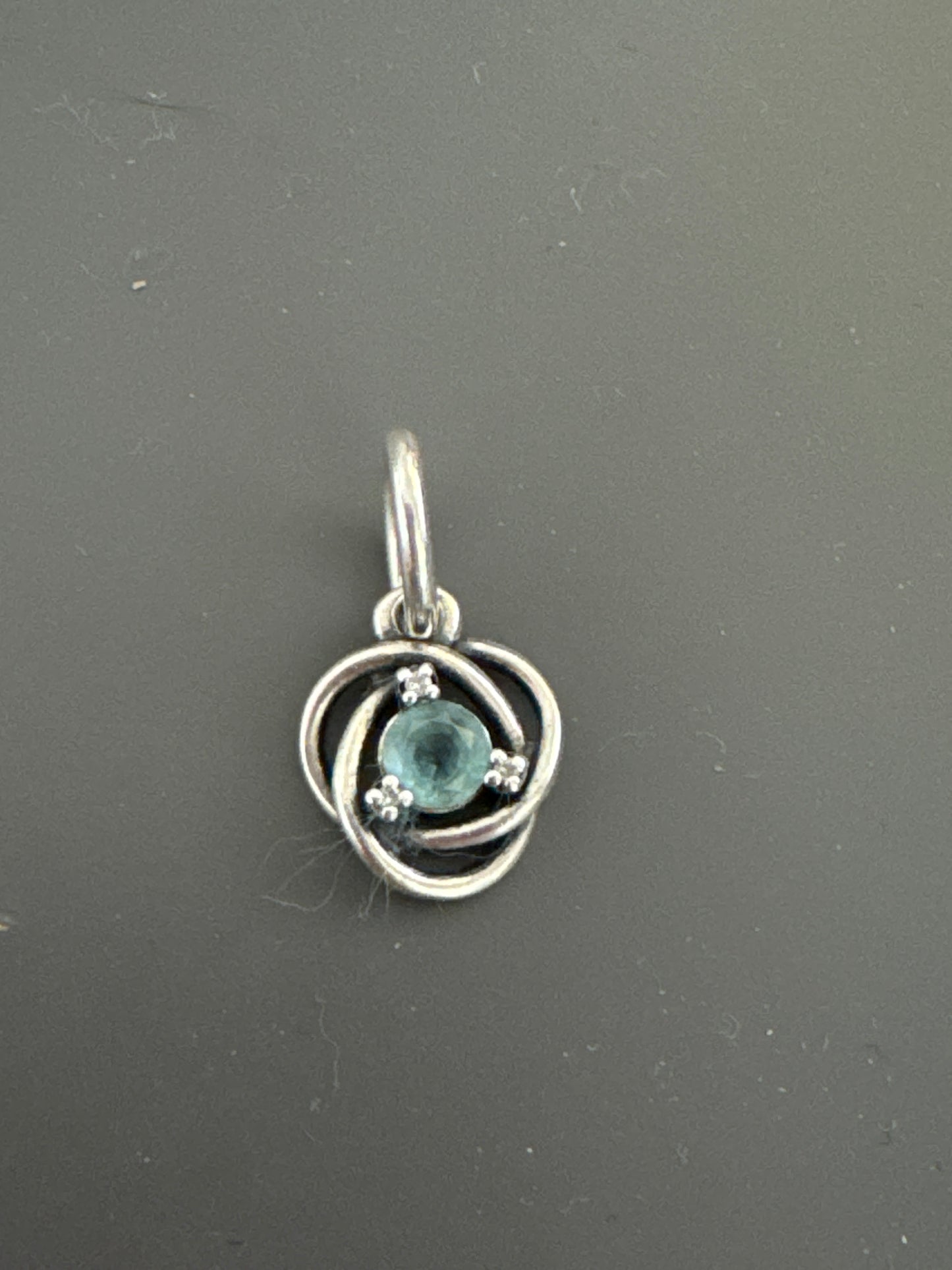 Genin Pandora Eternity Blue Birthstone Pendant Dangle Charm