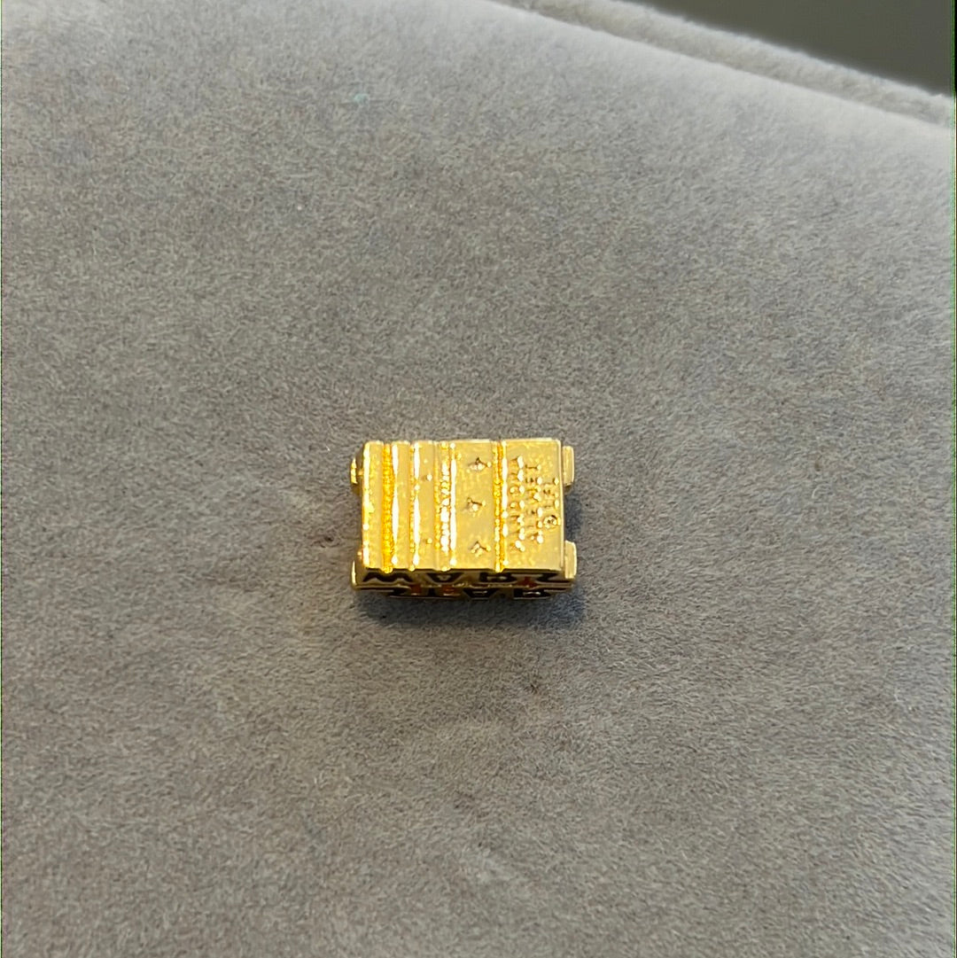 Genuine Pandora Disney Shine Gold Star Wars enamel Logo Charm