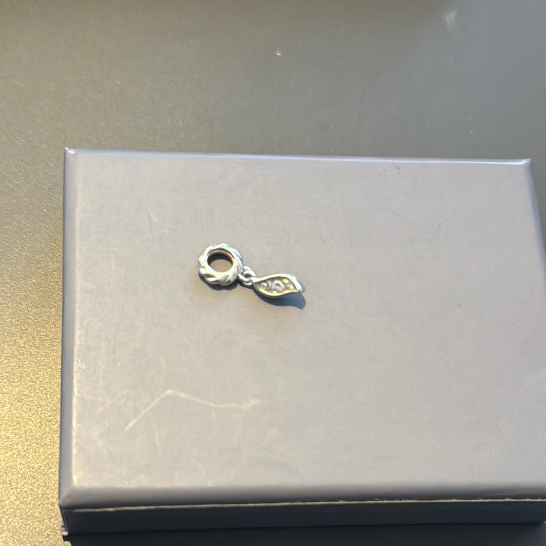 Genuine Chamilia Tiny CZ Teardrop Dangle Charm