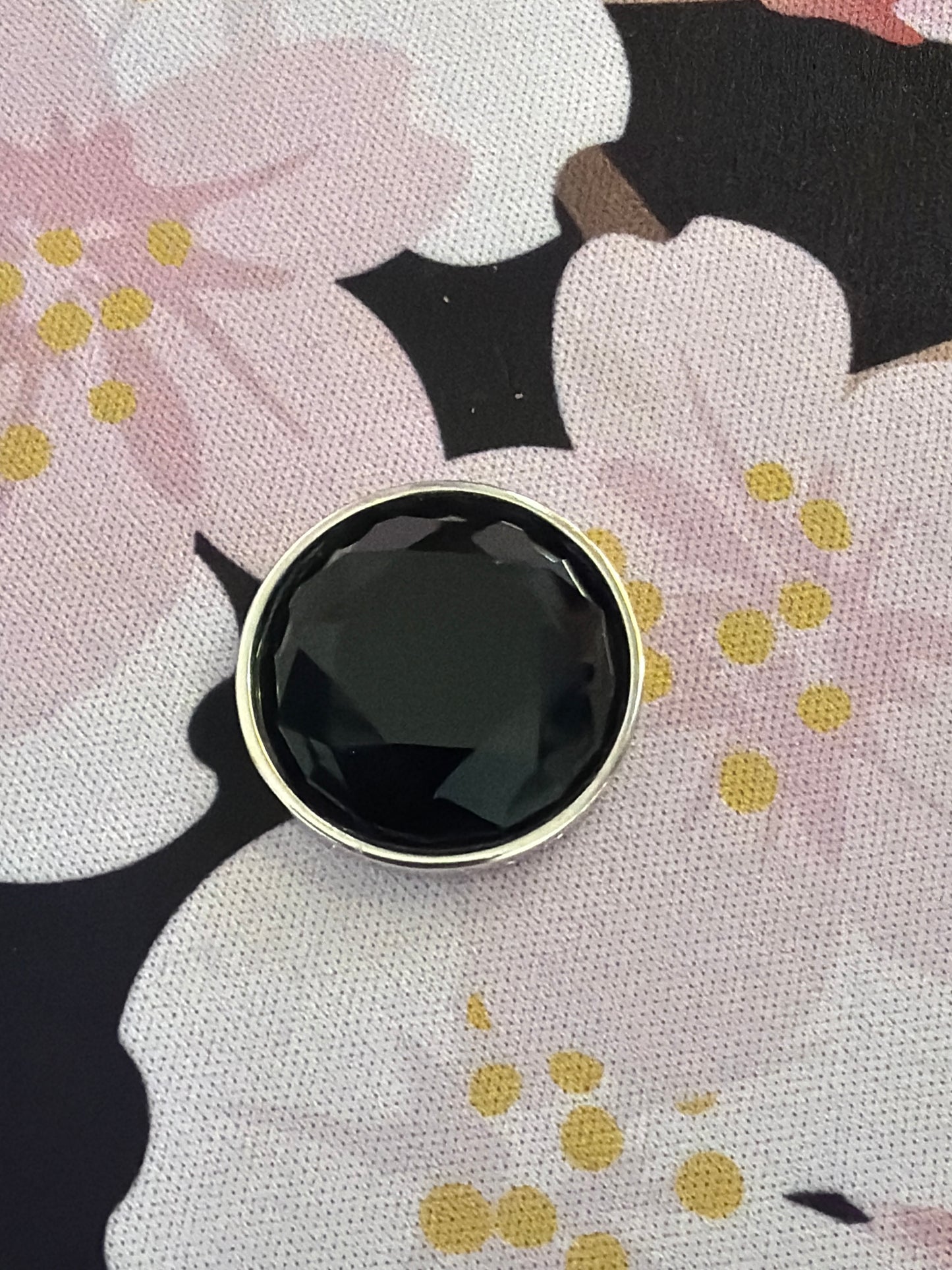 Genuine Hot Diamond Emozioni Small Coin For the Coin Keeper Necklace Onyx Gemstone