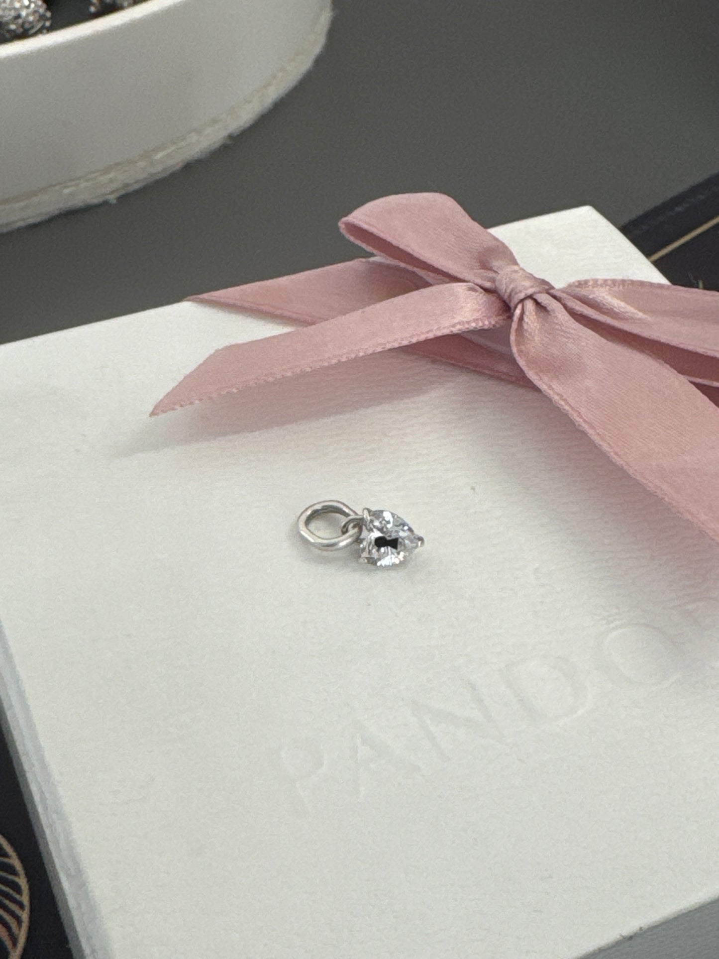Genuine Pandora ME Padlock Heart CZ Pave Dangle Charm