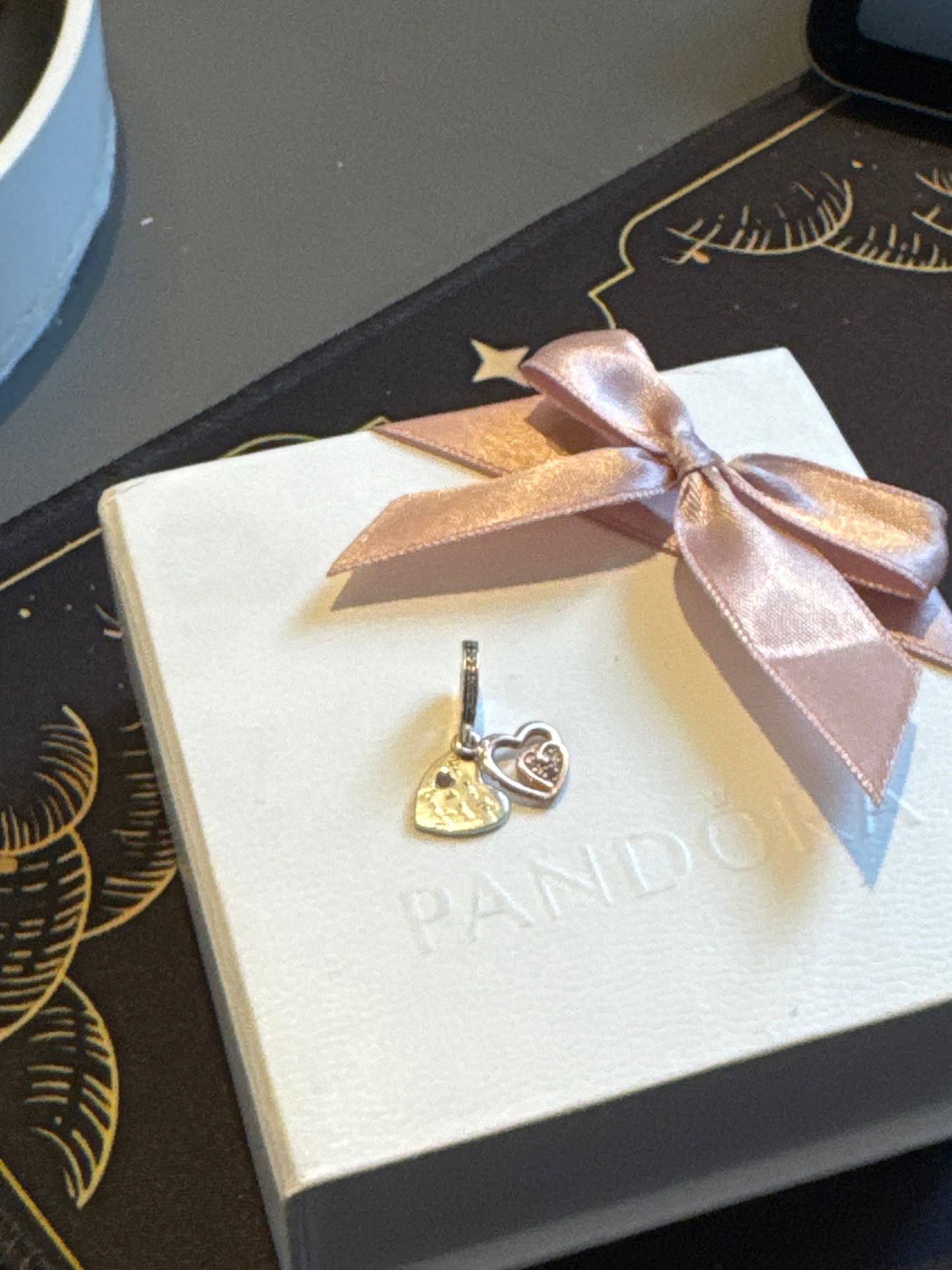 Genuine Pandora Rose Gold Heart of the Family Dangle Charm