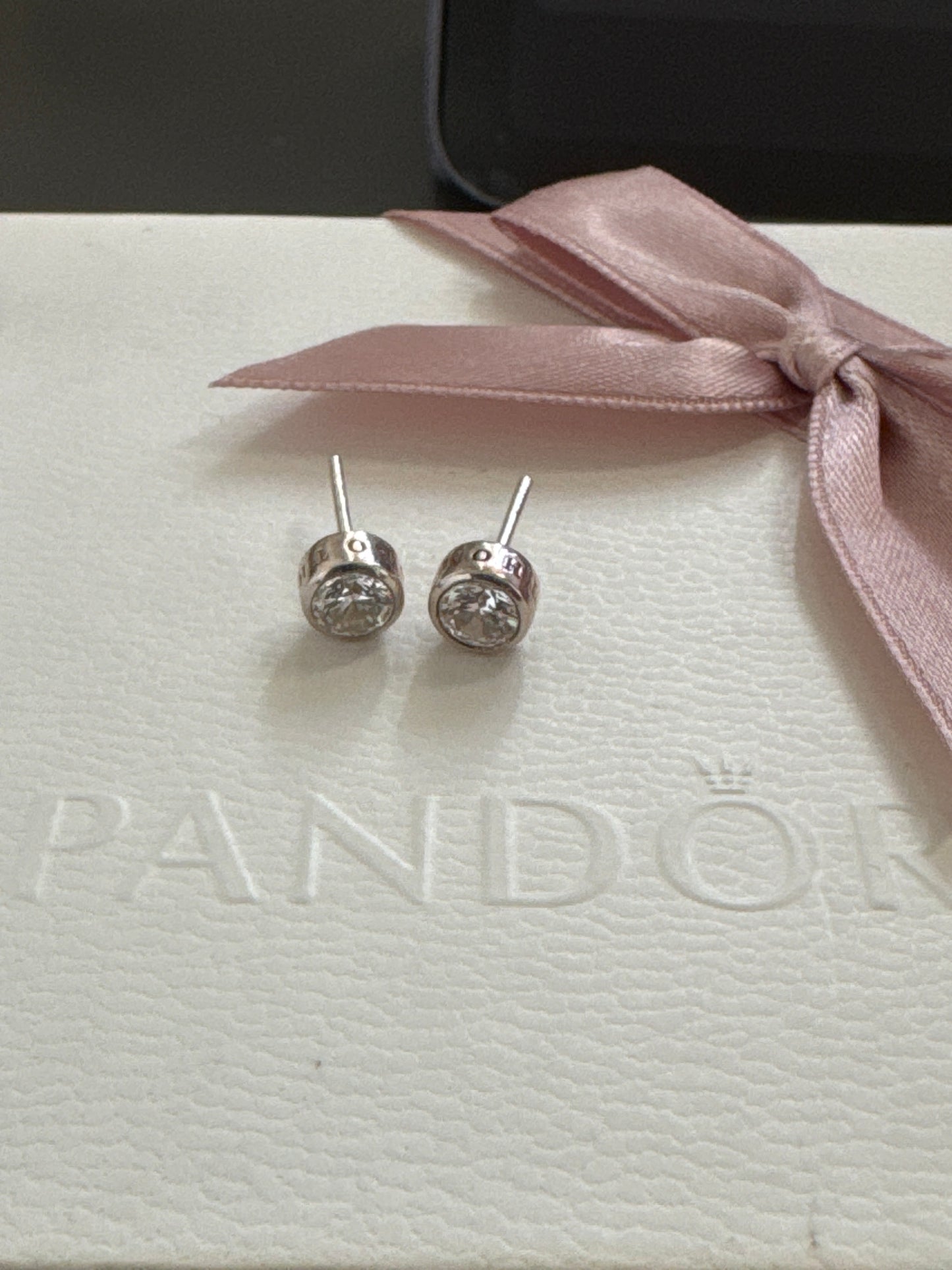 Thomas Sabo Sterling Silver Cz Logo Circle Earring