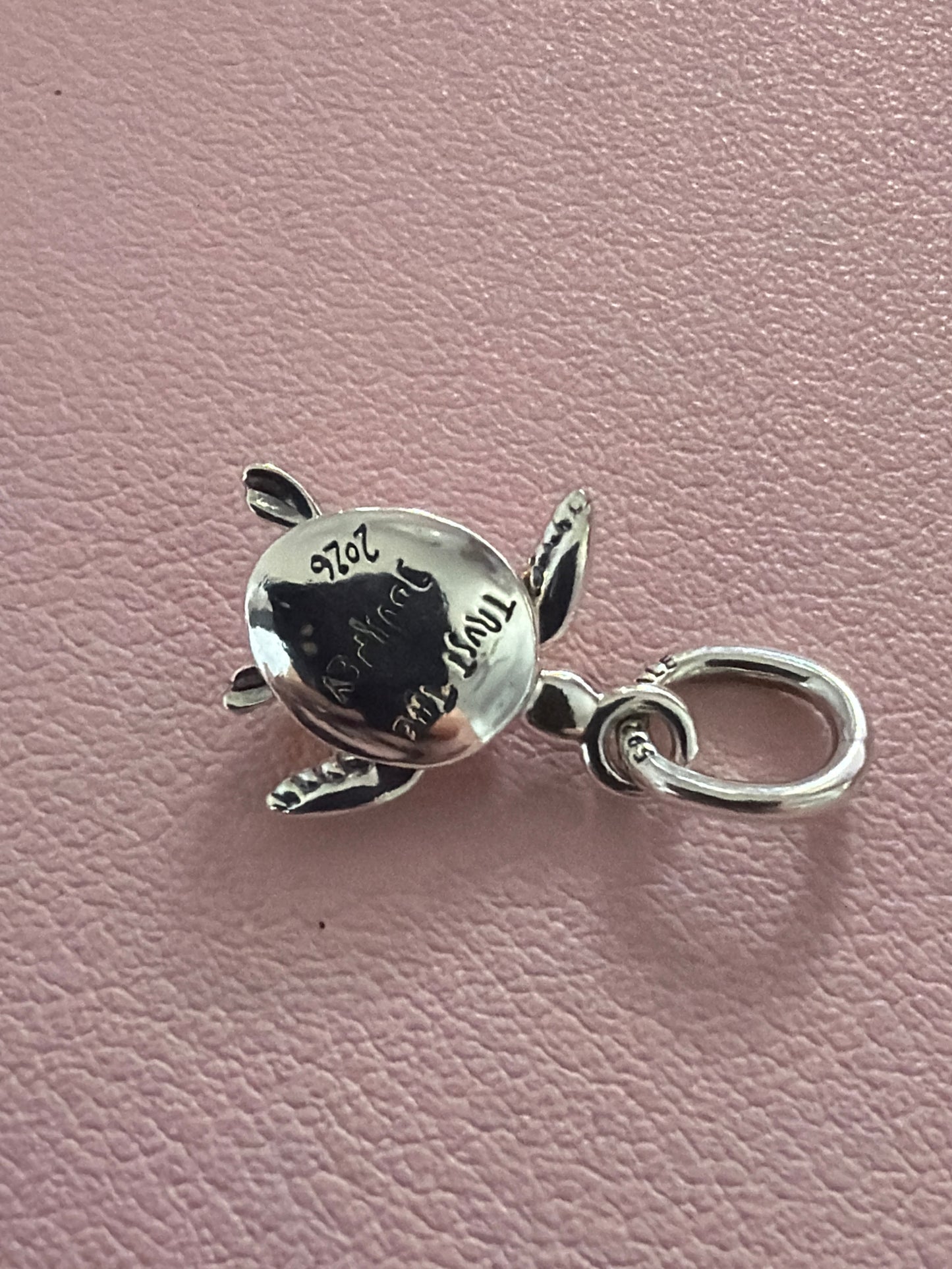 Genuine Pandora Two Tone Opal Turtle Dangle Animal Charm Pendant 2026