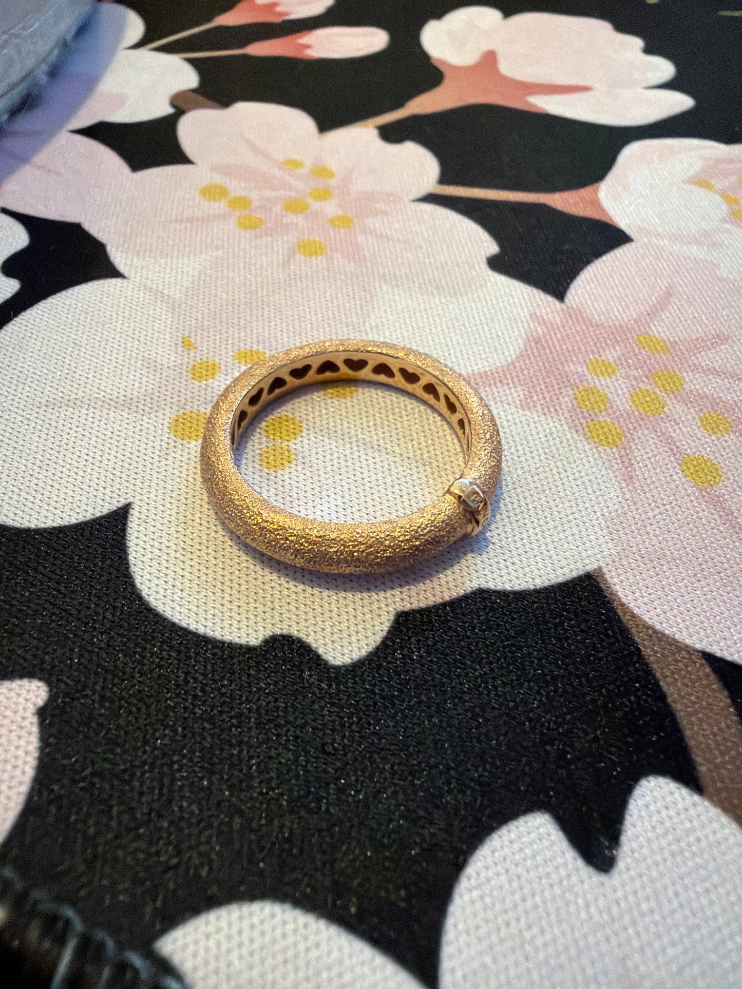 Genuine Pandora Rose Gold Matte Brilliance Ring 60