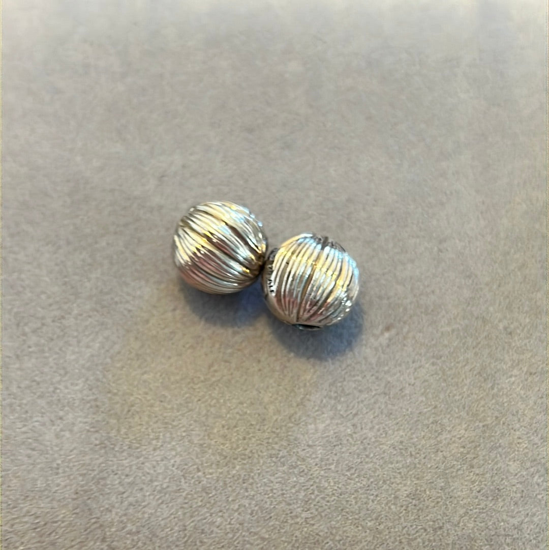 Genuine Pandora Silver Line Burst Clips x2