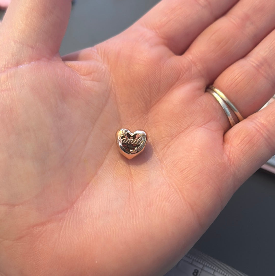 Genuine Pandora Rose Gold Roots Family Openwork Charm