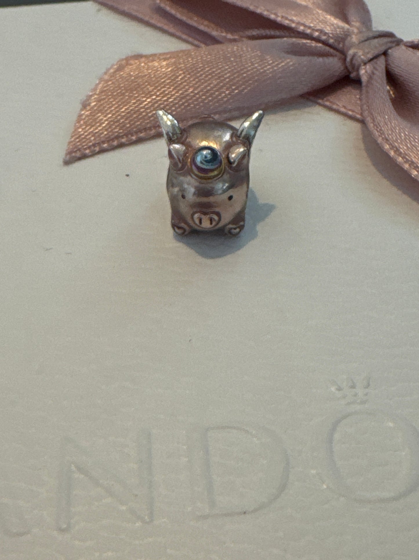Genuine Pandora Nothing is Impossible Flying Pig Charm