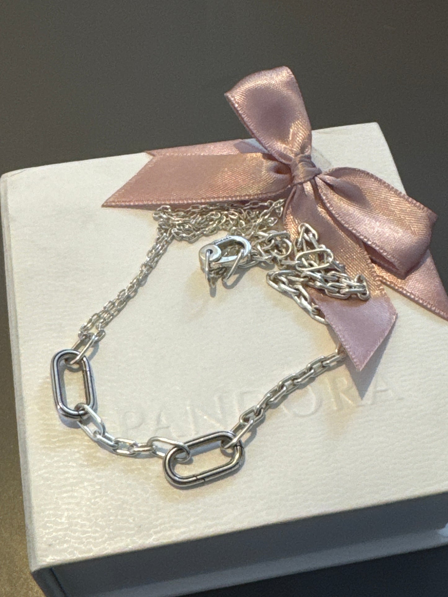 Genuine Pandora Essence ME Link New Style Double Link Necklace 45cm