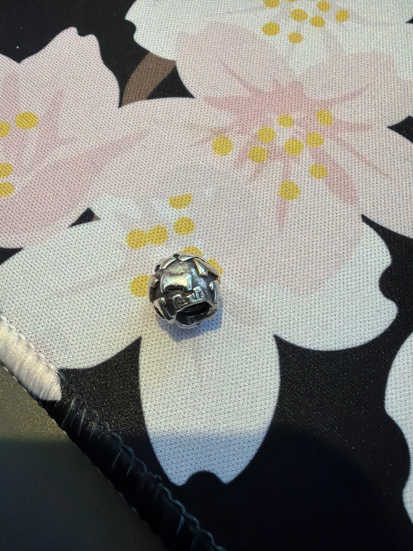 Genuine Pandora Two Tone Letter I Initial Rare Retired Charm