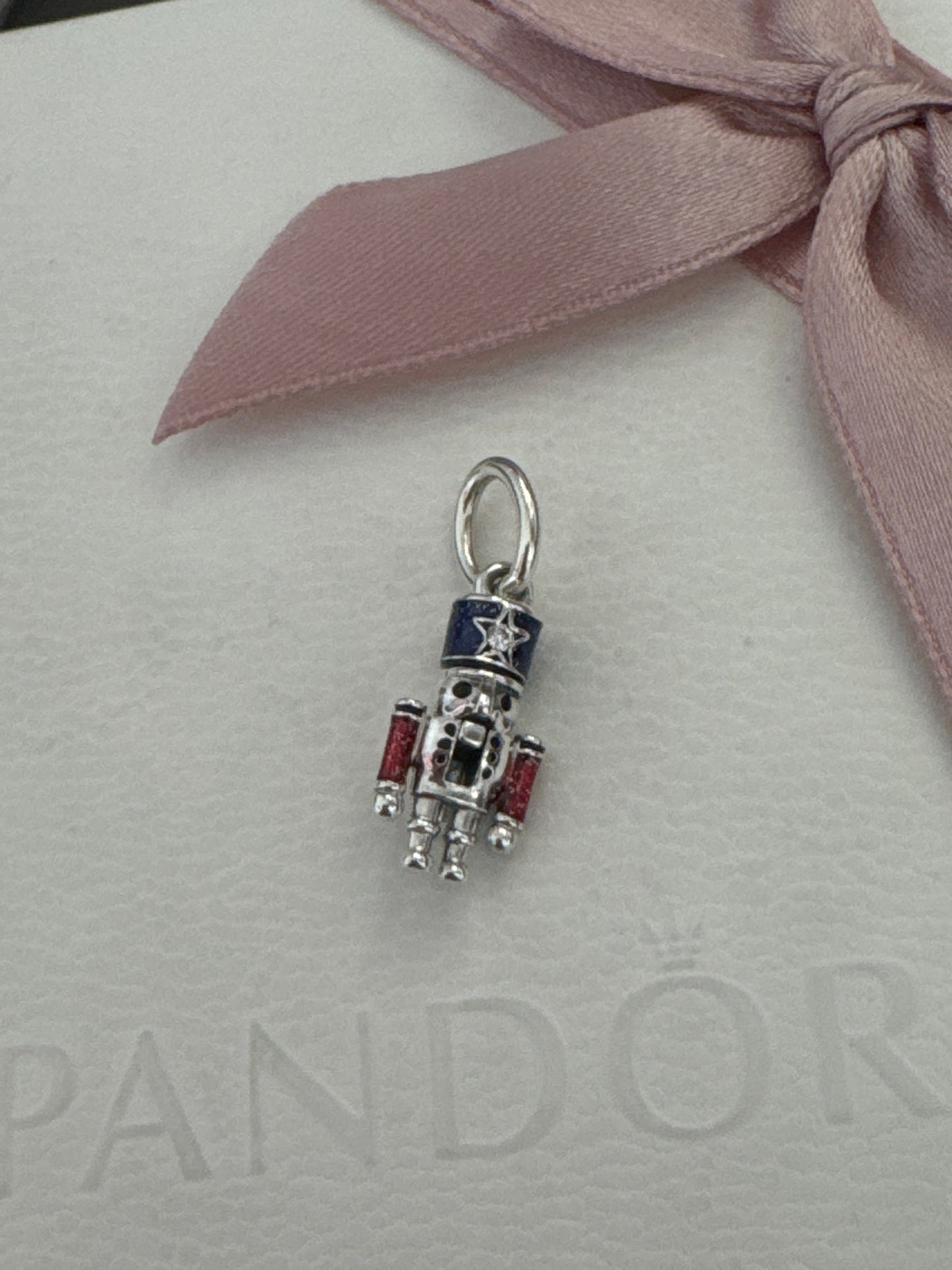 Genuine Pandora Christmas Enamel Nutcracker Dangle Charm Exclusive
