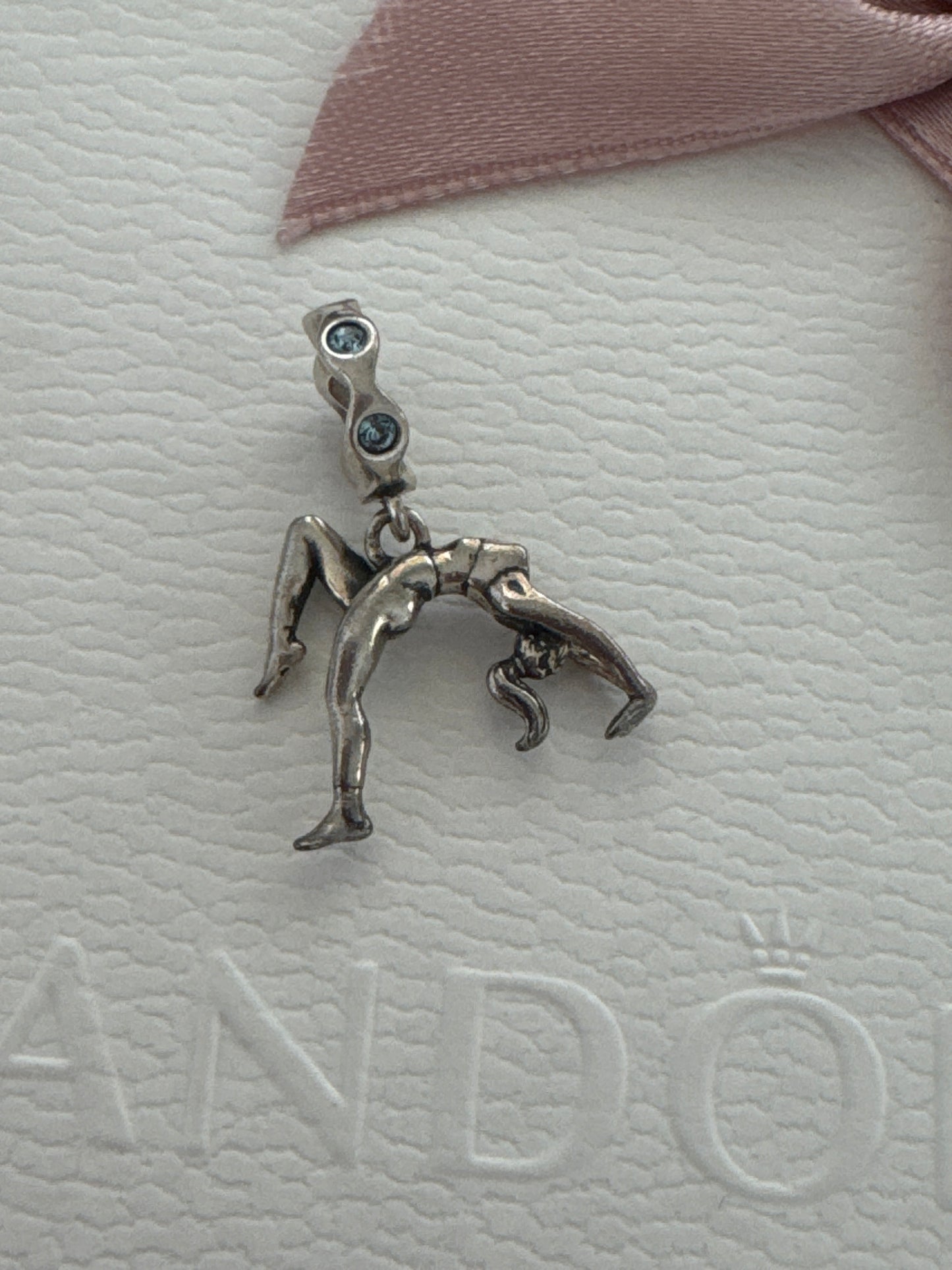 Sterling Silver Gymnastic Girl Backflip Charm