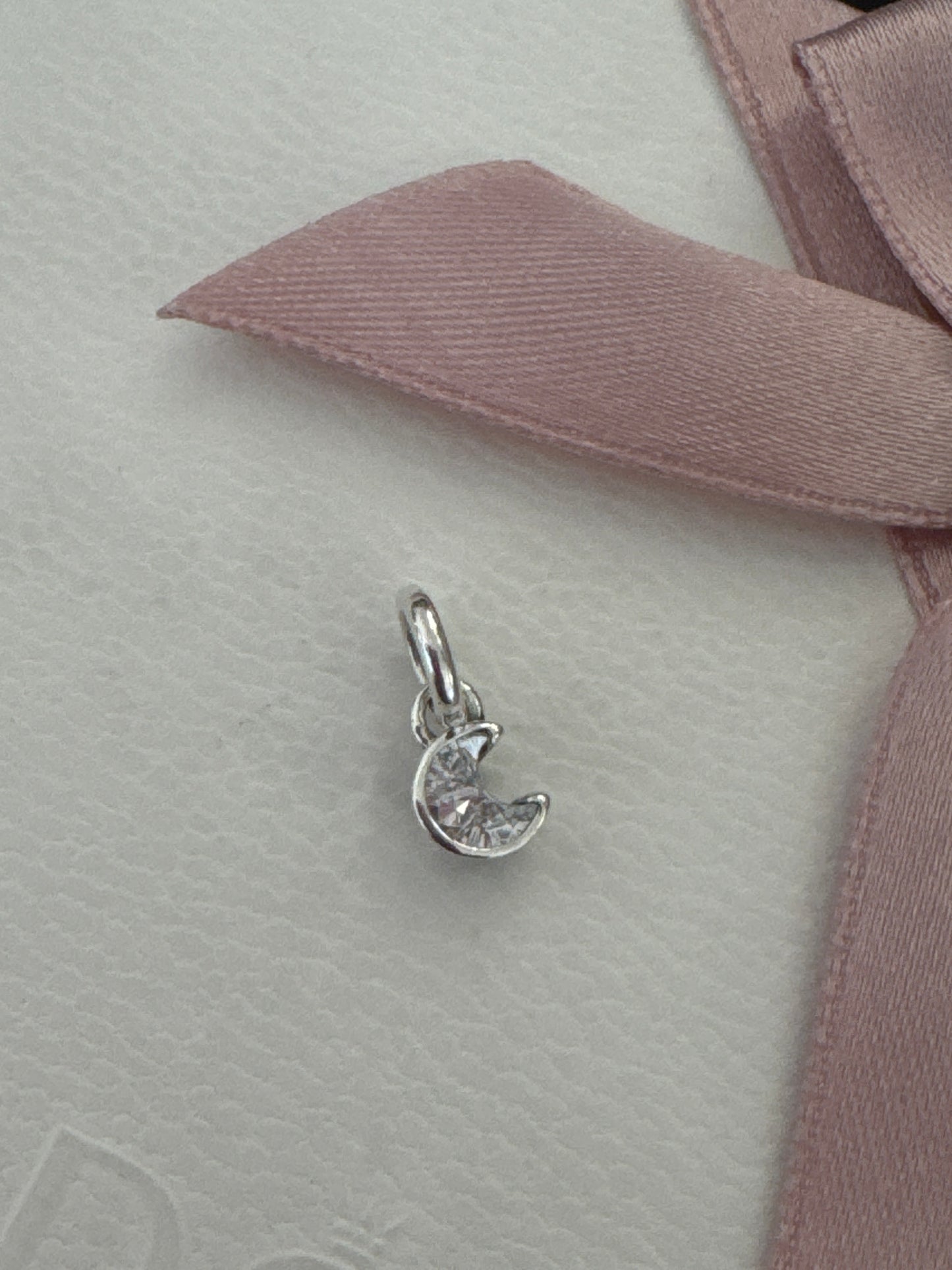 Genuine Pandora Me Micro Dangle CZ Moon Charm