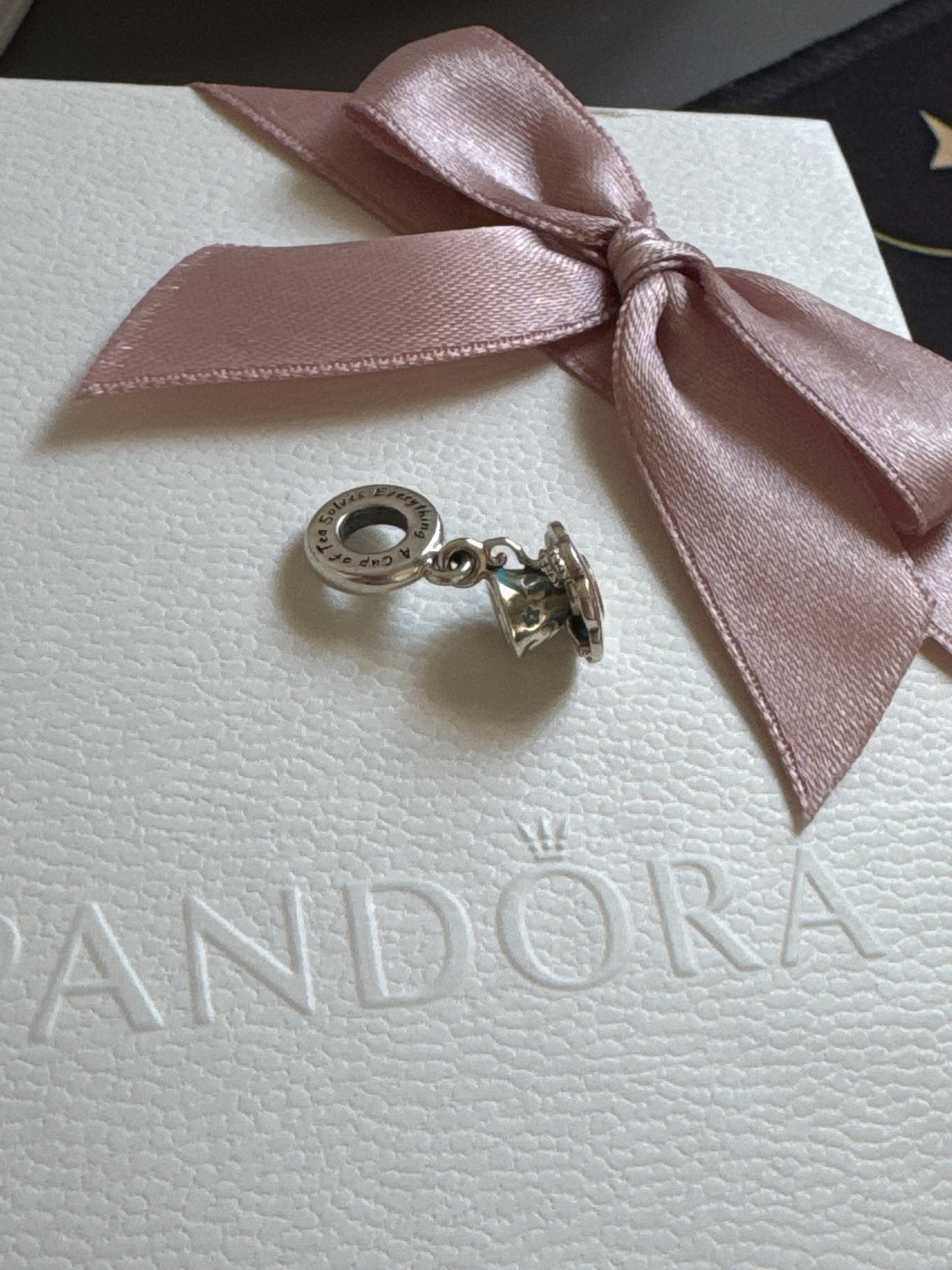 Genuine Pandora Magical Enamel Cup of Tea Dangle Charm