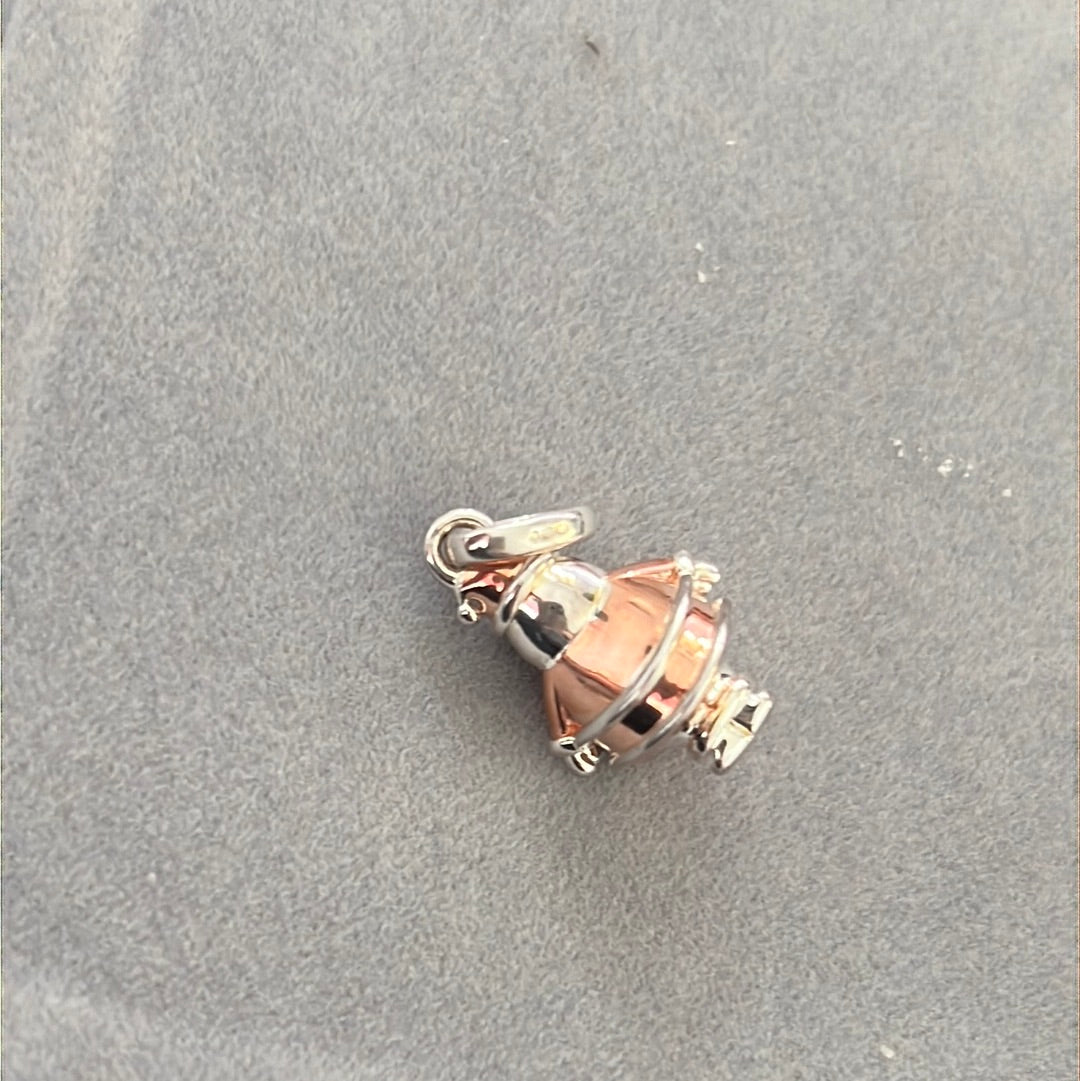 Genuine Links of London Rose Gold Santa New Dangle Charm