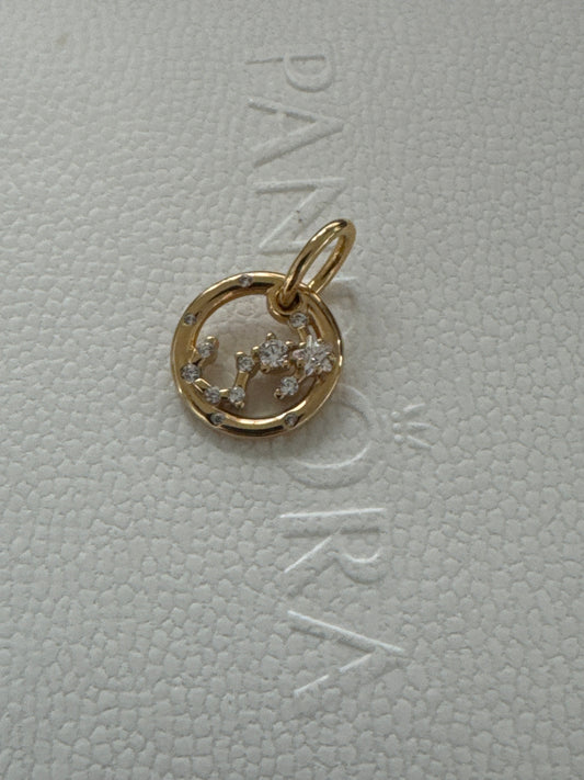 Genuine Pandora Shine Gold Scorpio Star Sign Horoscope Dangle Charm