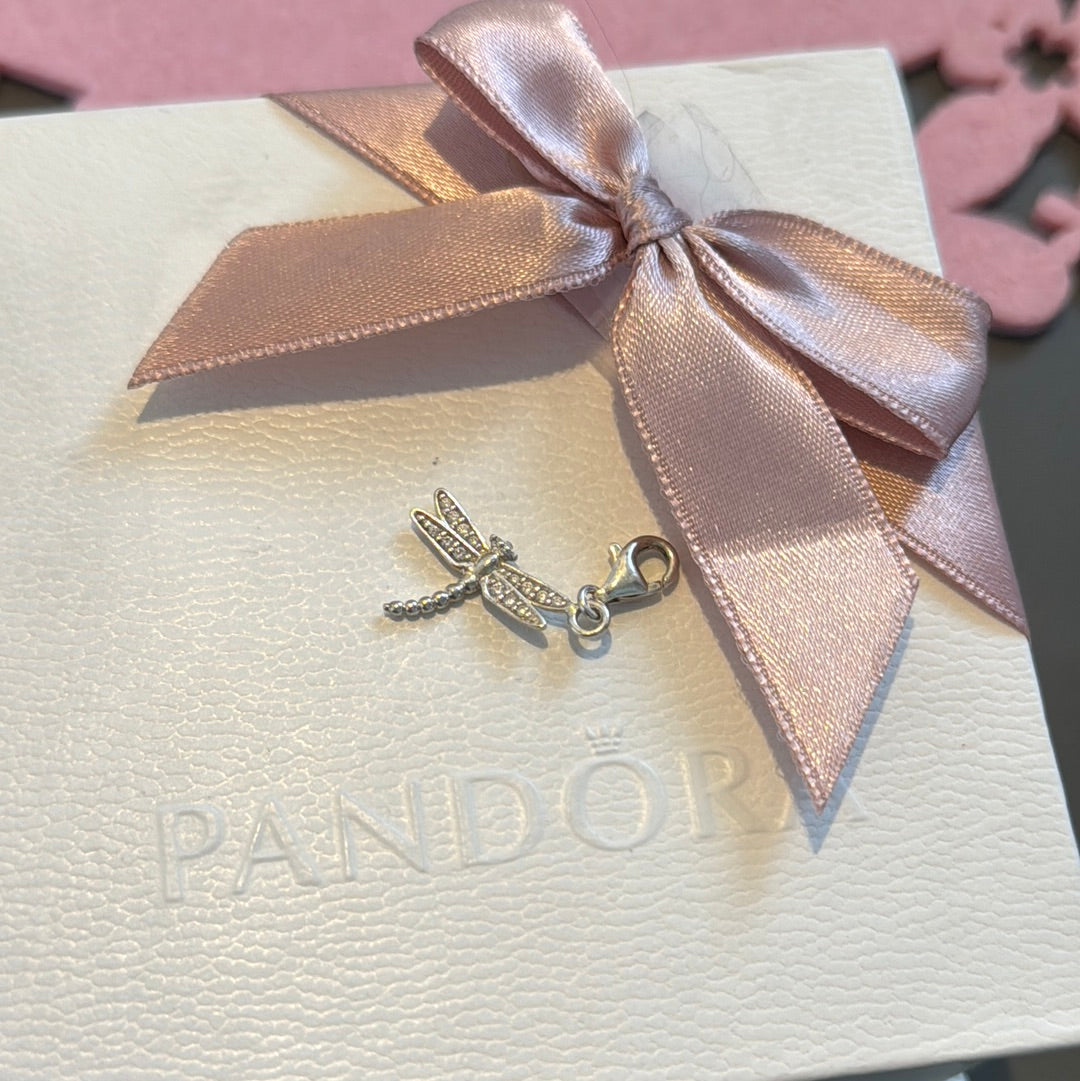 Genuine Thomas Sabo Pave Dragonfly Charm
