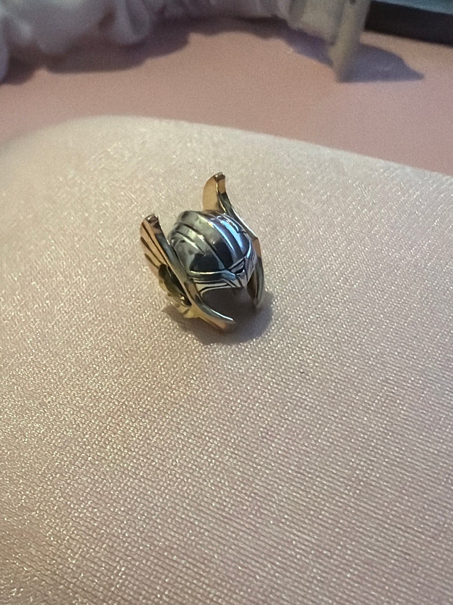 Genuine Pandora Marvel Thor Helmet Two Tone Charm