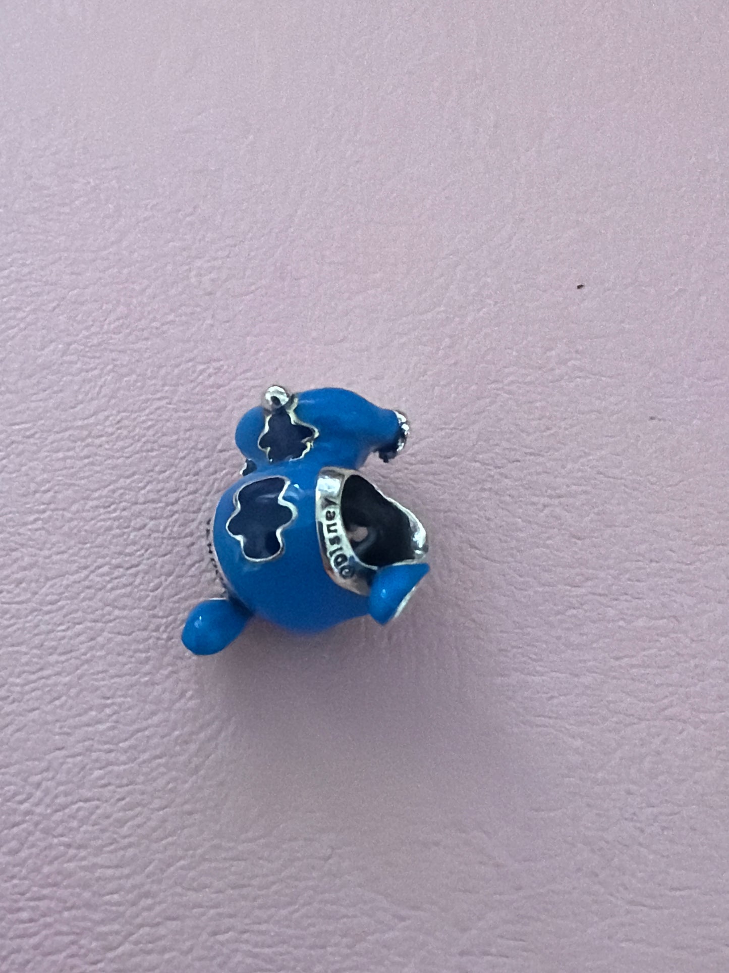 Genuine Pandora New Style Blue Stitch Enamel Charm