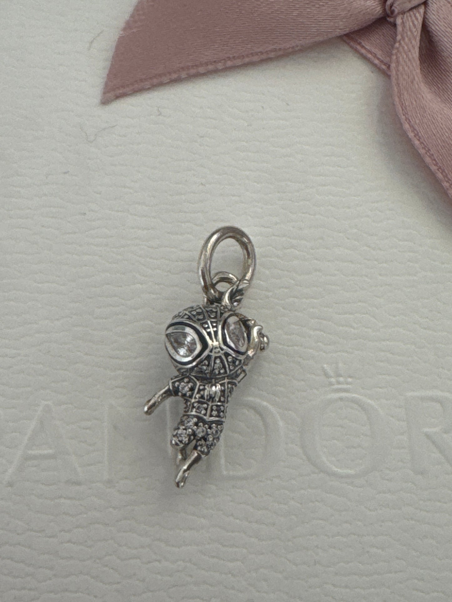 Genuine Pandora X Marvel Spiderman Dangle Pave Charm