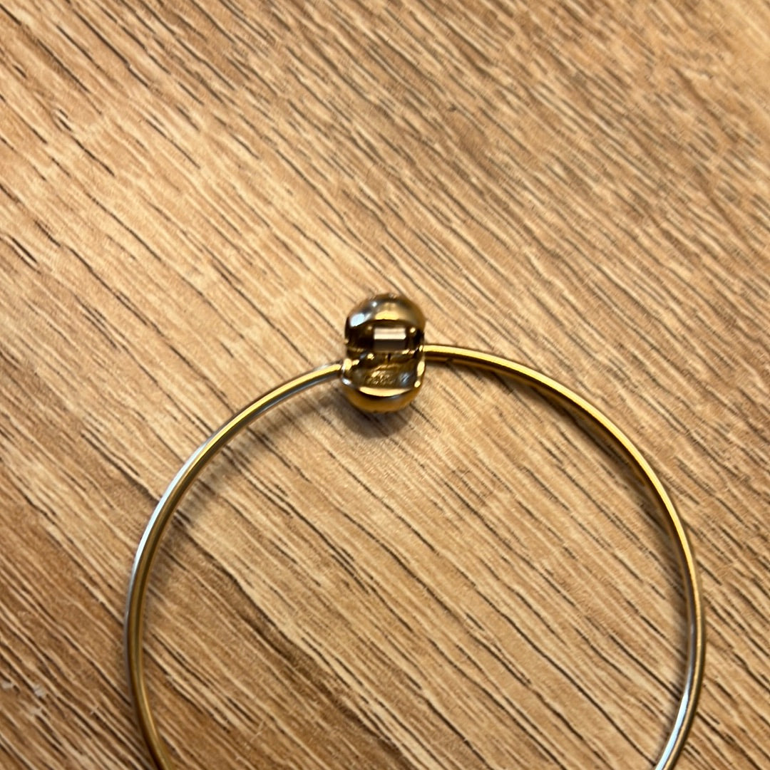 Genuine Pandora RARE HTF Solid Gold 14K Essence Bangle 17.5cm