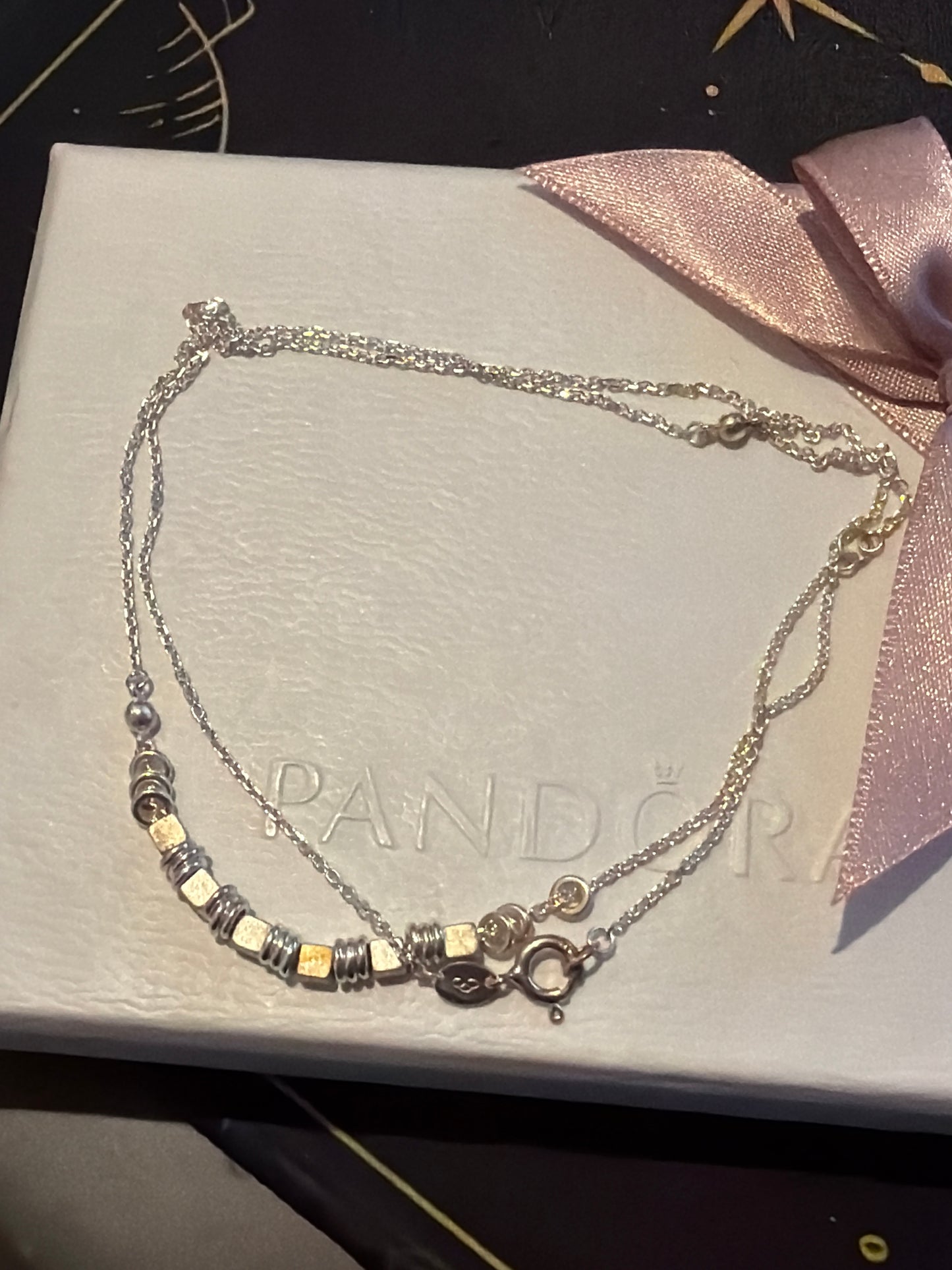Genuine Links of London Square Link Necklace 50cm