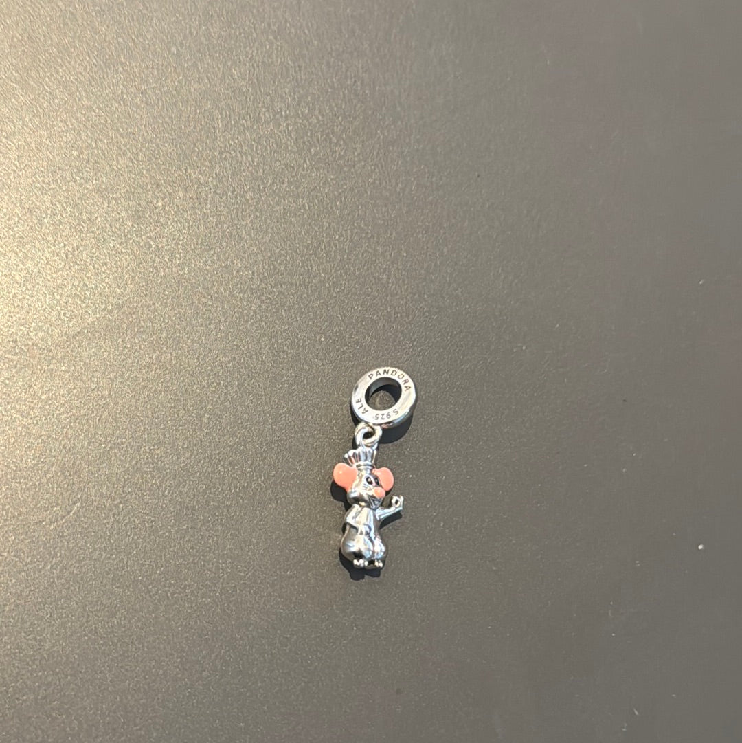 Genuine Pandora Disney Remy Ratatouille Dangle Mouse Charm