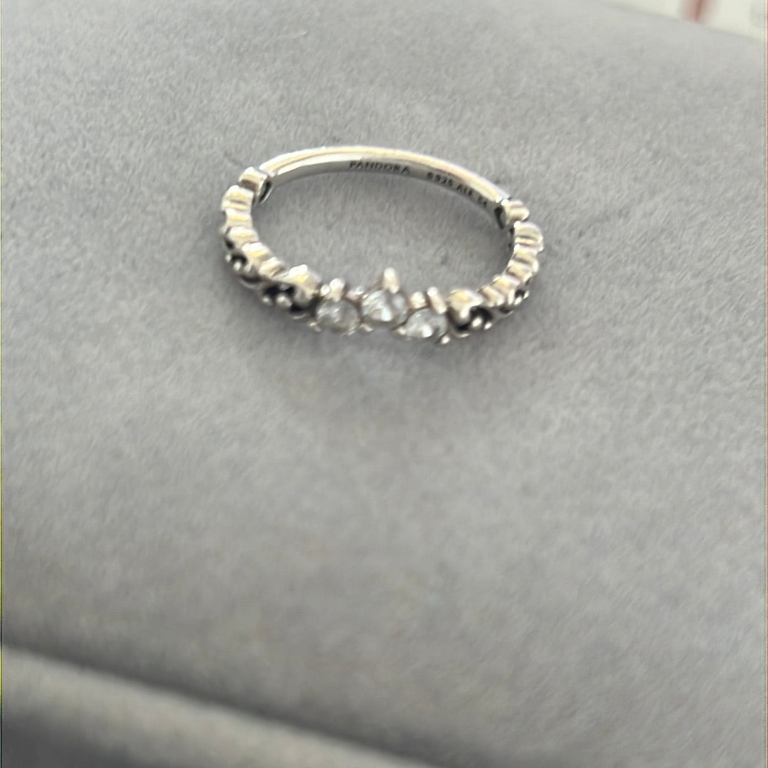 Genuine Pandora Regal Swirl Tiara Ring Size 60 Choose Metal