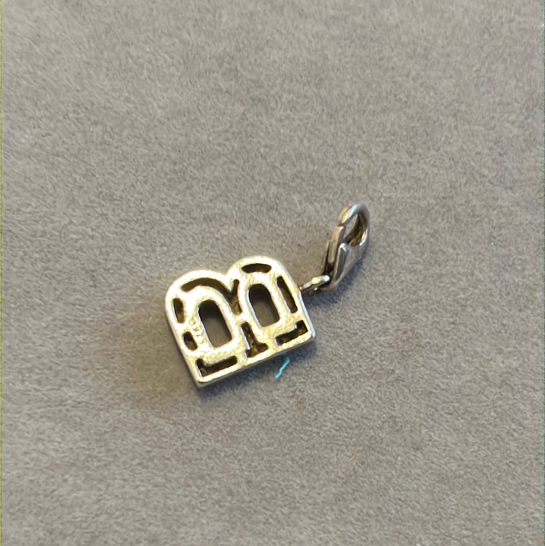 Genuine Thomas Sabo Pave Letter B Dangle Clip Charm
