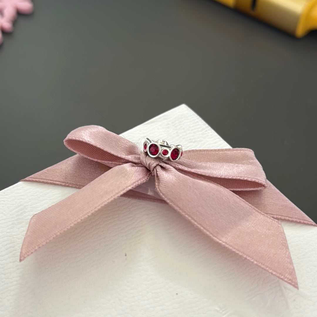Genuine Chamilia Red Stone Spacer Charm
