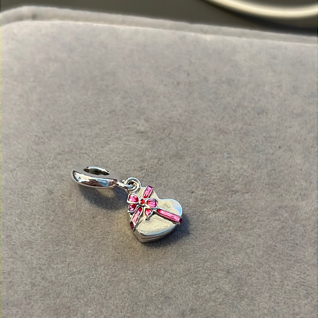 Genuine Pandora Box of Chocolates Heart Dangle Charm Gift Charm